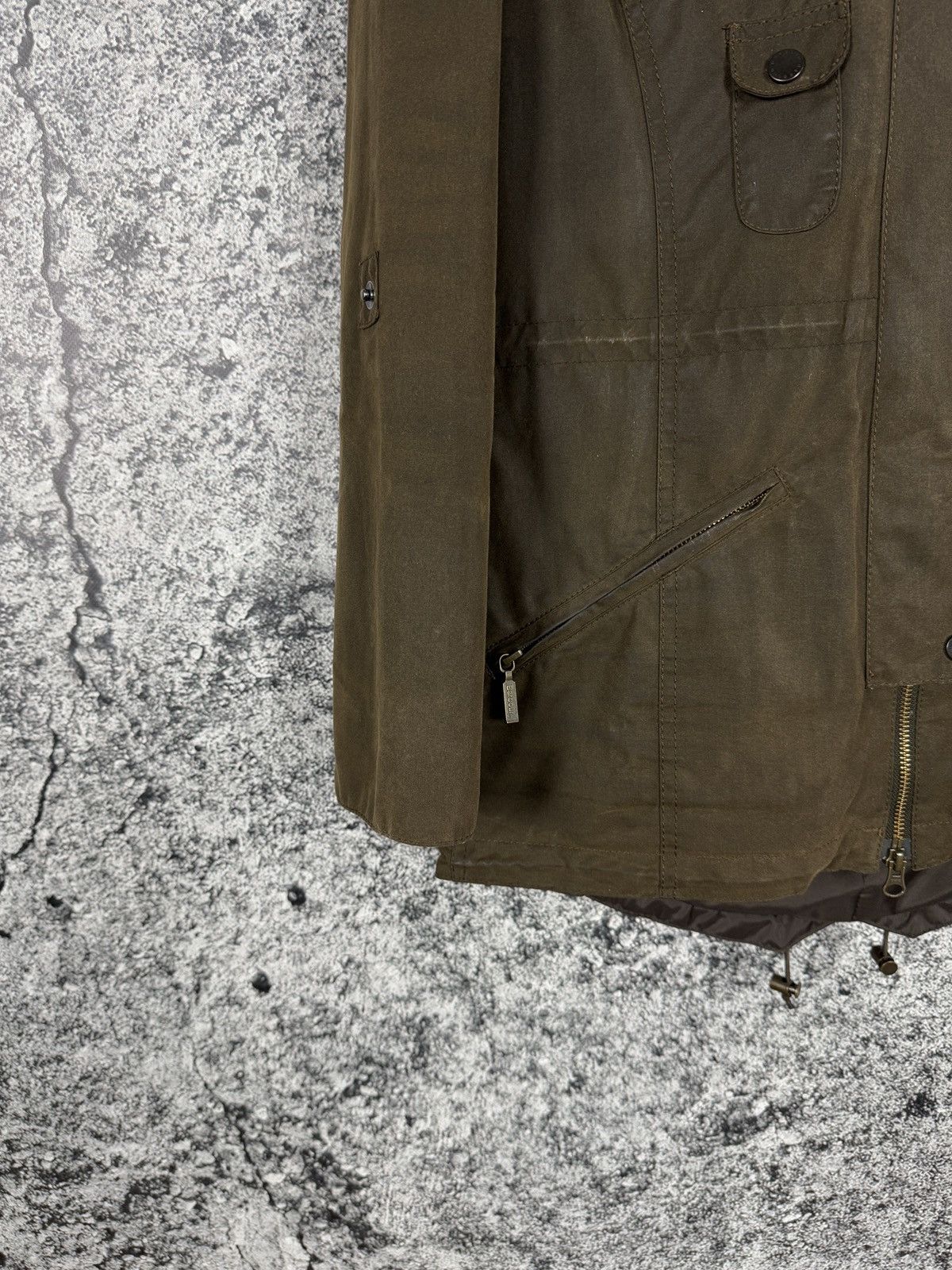Barbour Barbour Winter Force Parka Wax Jacket Waxed Cotton Size UK 8 Size S / US 4 / IT 40 - 4 Thumbnail