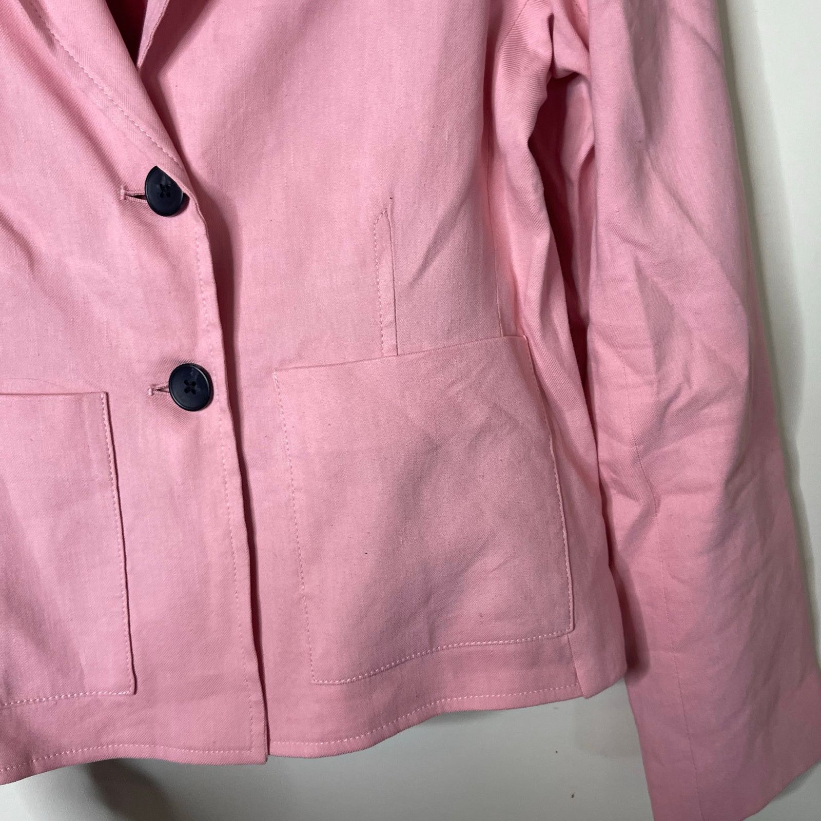Other Argent pink 2 button closure linen blend blazer sz 4 Size S / US 4 / IT 40 - 8 Thumbnail