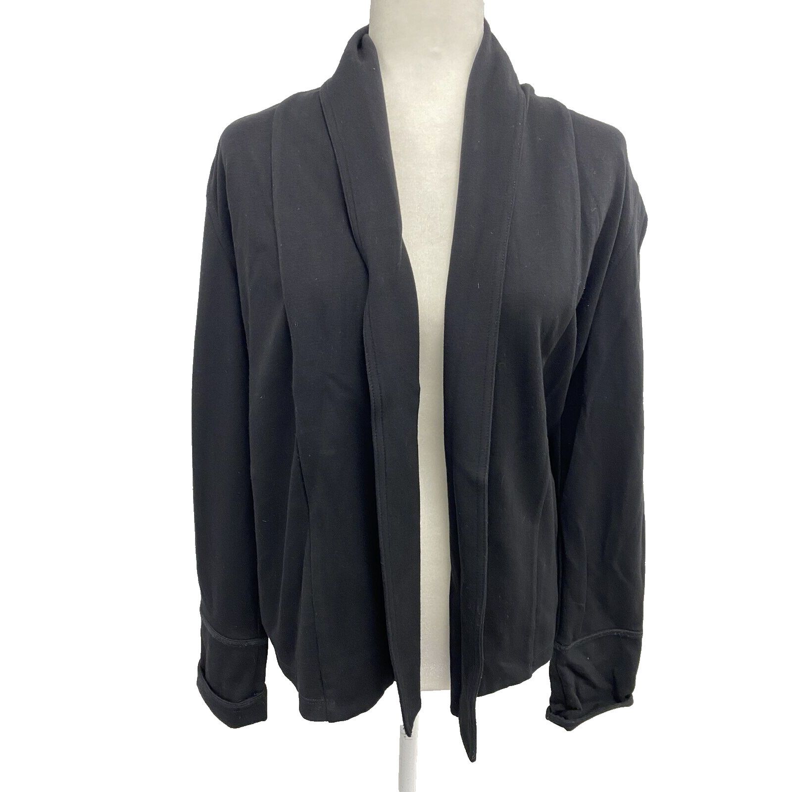 Eileen Fisher Eileen Fisher Women Open Front Jacket Black Size S A000695 Size S / US 4 / IT 40 - 1 Thumbnail