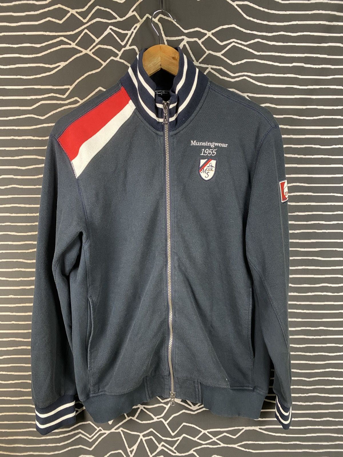 Gear for Sports VINTAGE Munsingwear Penguin Grand Slam Knitted Track Jacket Size US M / EU 48-50 / 2 - 1 Thumbnail