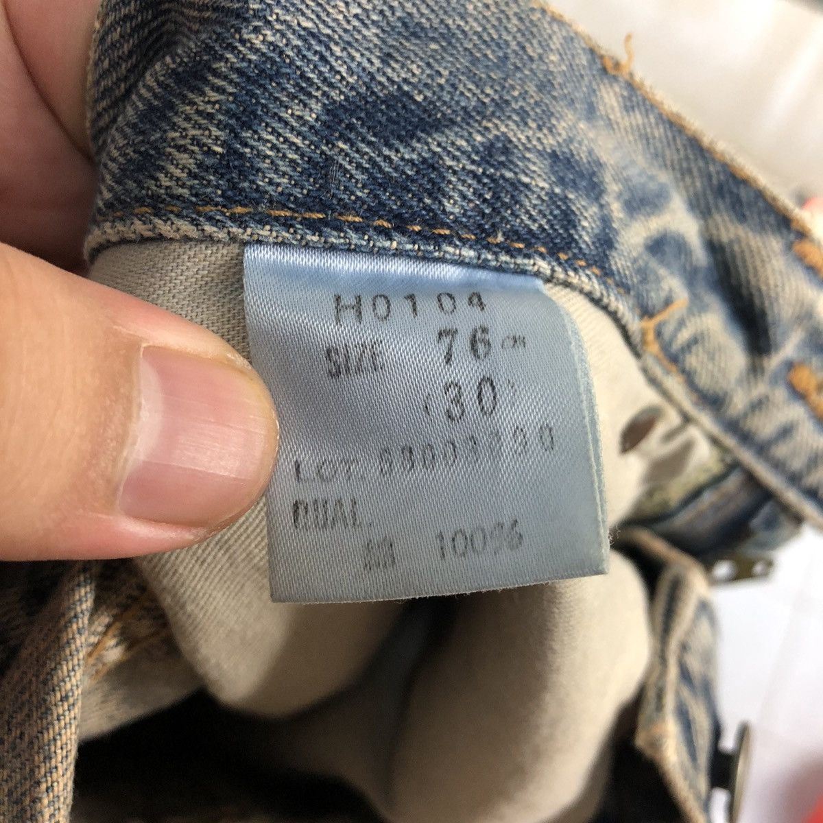 Vintage DL Bobson vintage Blue Denim Pants #C175 Size US 30 / EU 46 - 20 Thumbnail