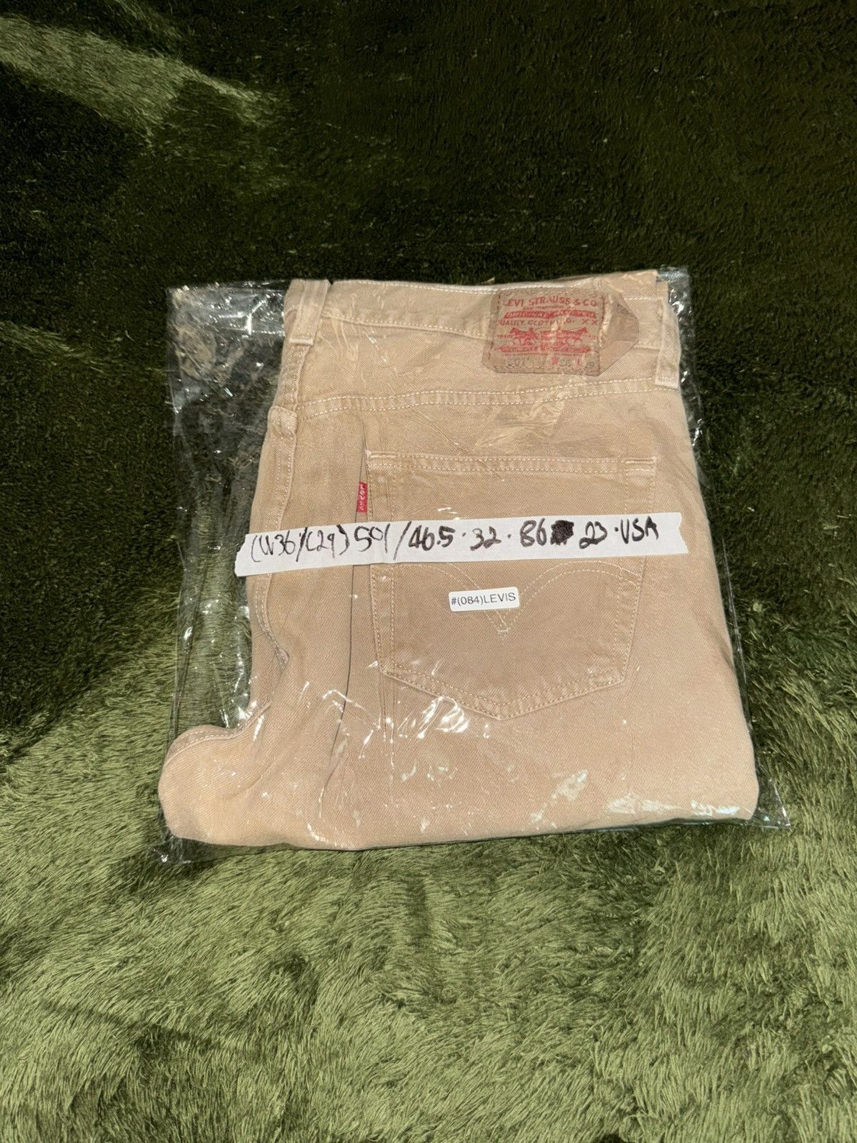Levi's [W36/L29] Levi’s 501 USA Vintage Washed Denim Pants Beige Size US 36 / EU 52 - 11 Thumbnail