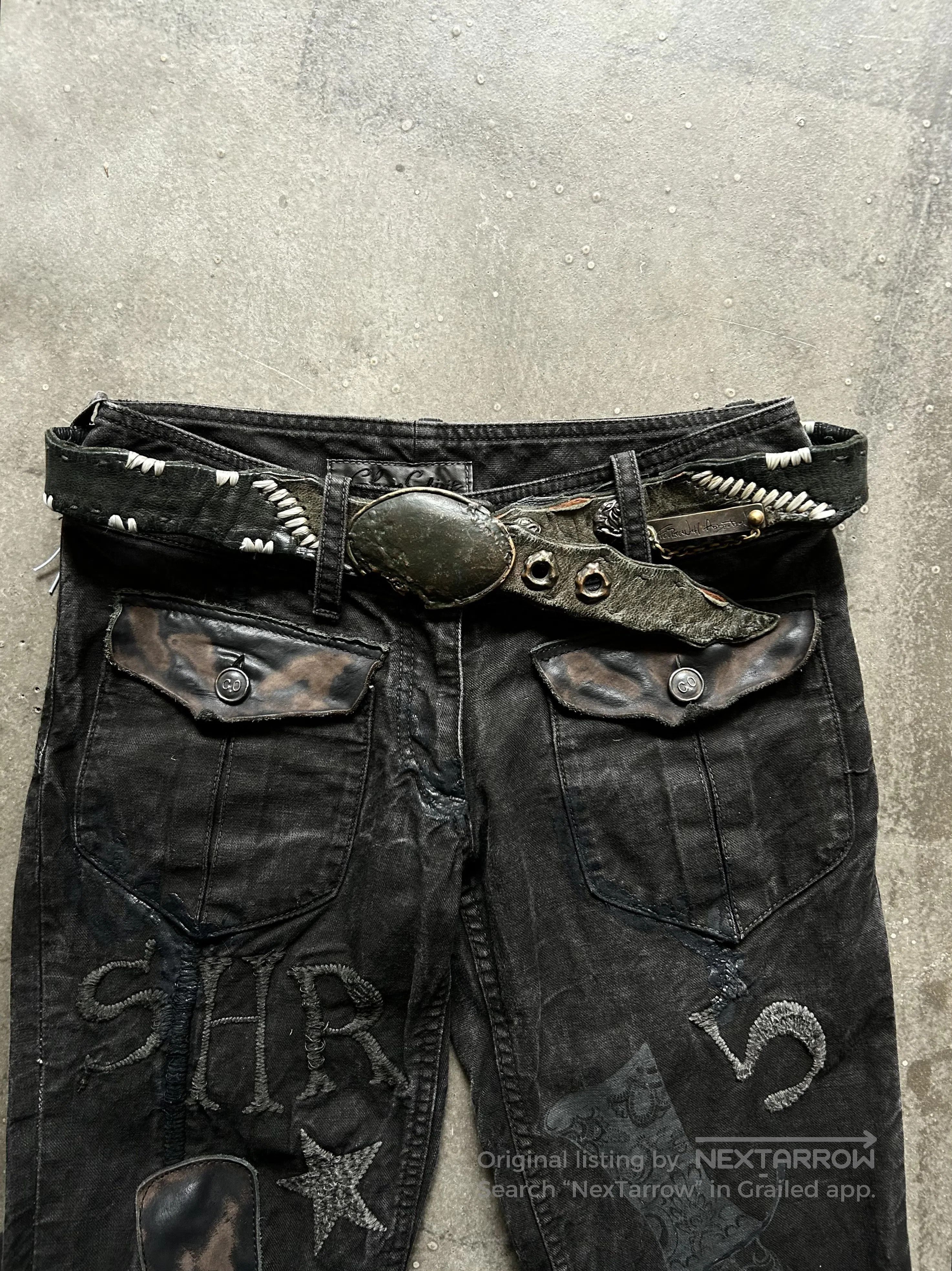 14th Addiction 14th Addiction Early Handcrafted Patchwork Belt. Size ONE SIZE - 3 Thumbnail
