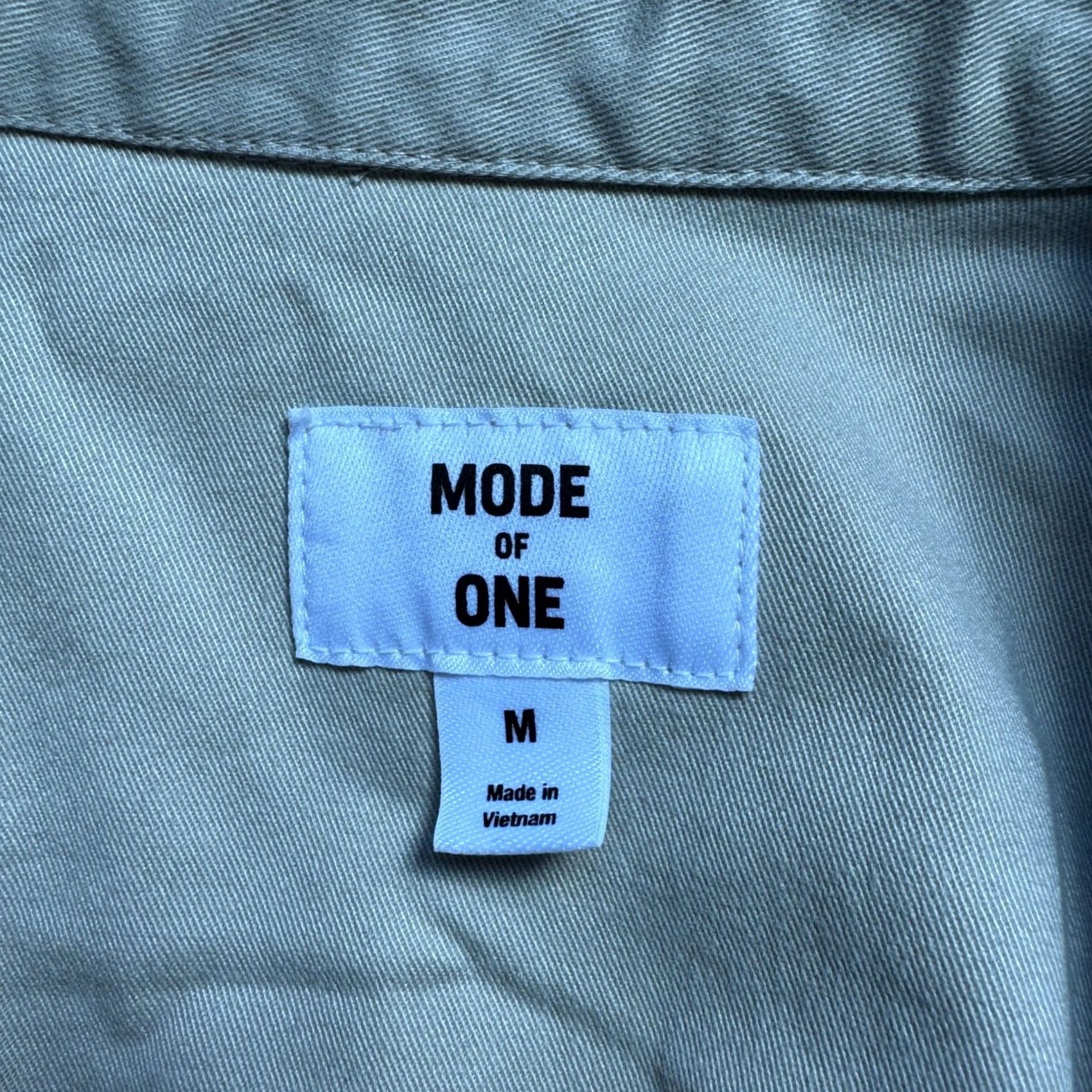 Vintage Mode of One Mens Relaxed Fit Twill Button-Down Shirt Dark Ecru Beige M Size US M / EU 48-50 / 2 - 3 Thumbnail