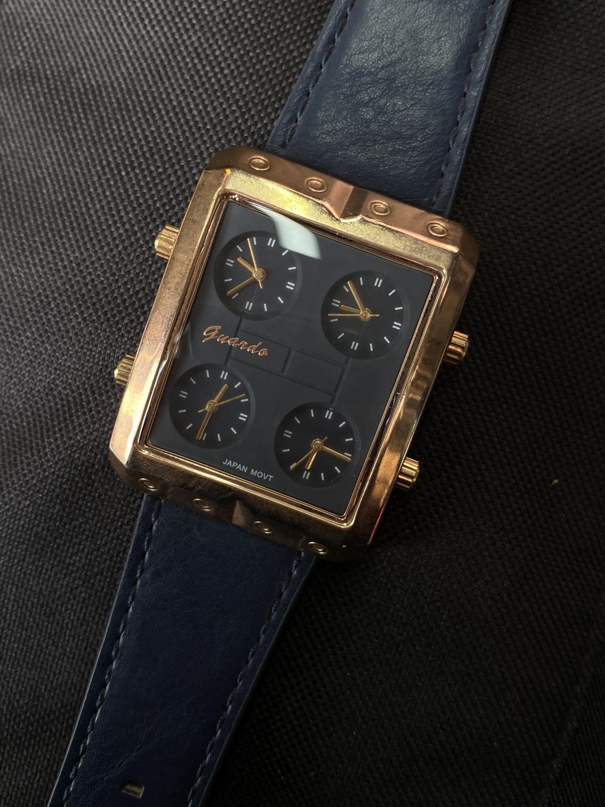 Japanese Brand × Vintage Guardo Multi-Dial Classic Watch Japan Movement Size ONE SIZE - 4 Thumbnail