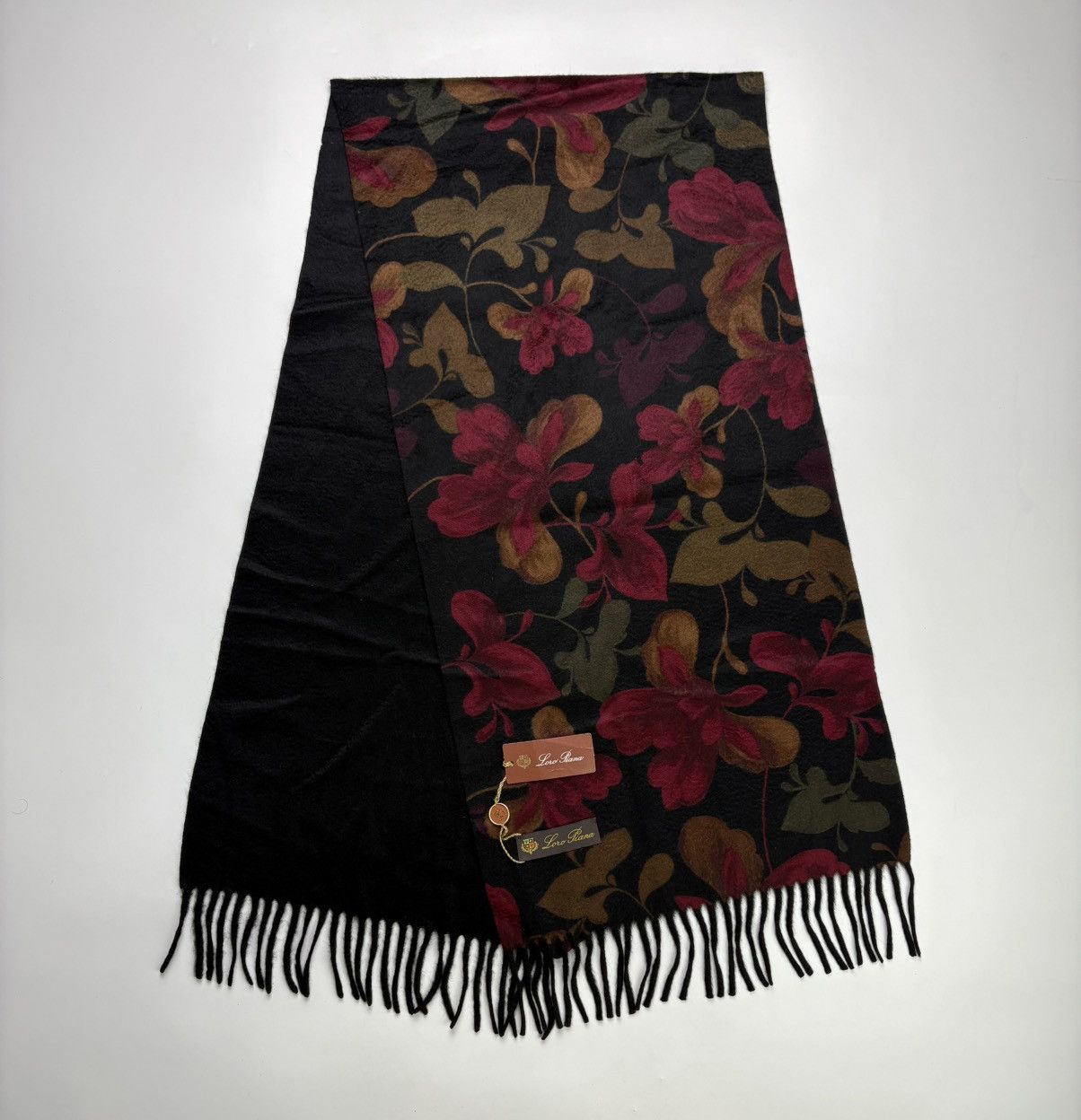 Loro Piana Loro Piana Cashmere Floral Double Faced Scarf Size ONE SIZE - 1 Thumbnail