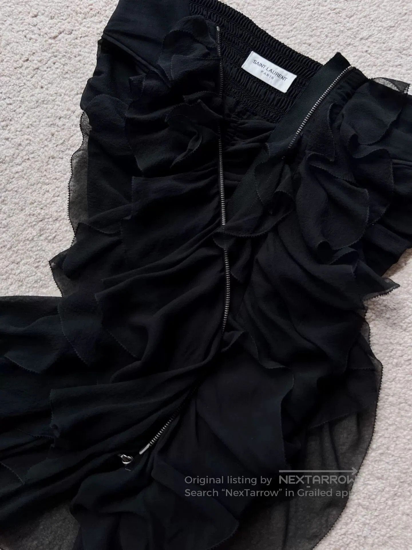 Saint Laurent Paris Saint Laurent Silk Skirt. Size 25" / US 0 / IT 36 - 2 Thumbnail