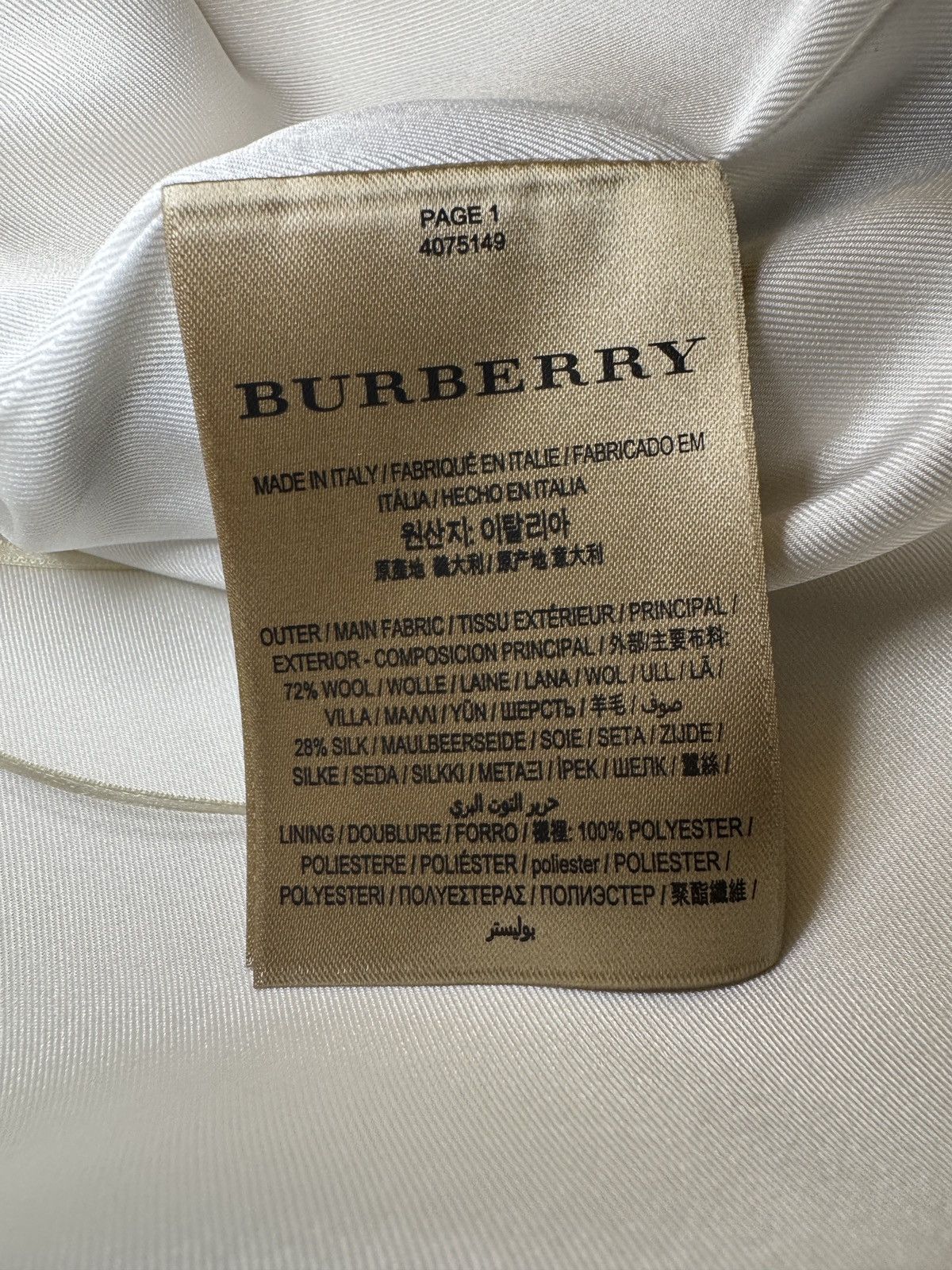 Burberry Burberry Ladies Satin Stripe Wool Silk Sleeveless Top Size M / US 6-8 / IT 42-44 - 5 Thumbnail