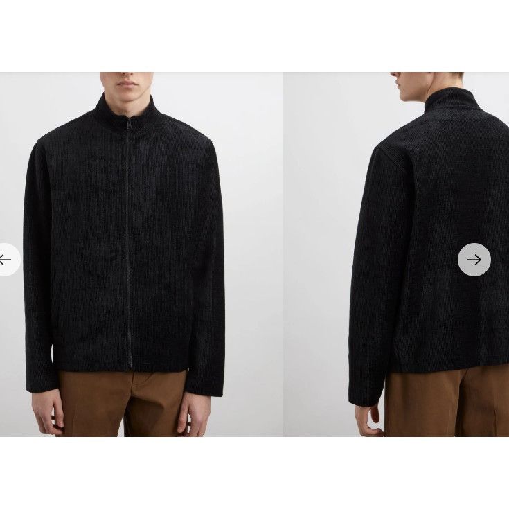 YMC Interceptor Velour Corduroy Jacket Sz XL color Black NWT