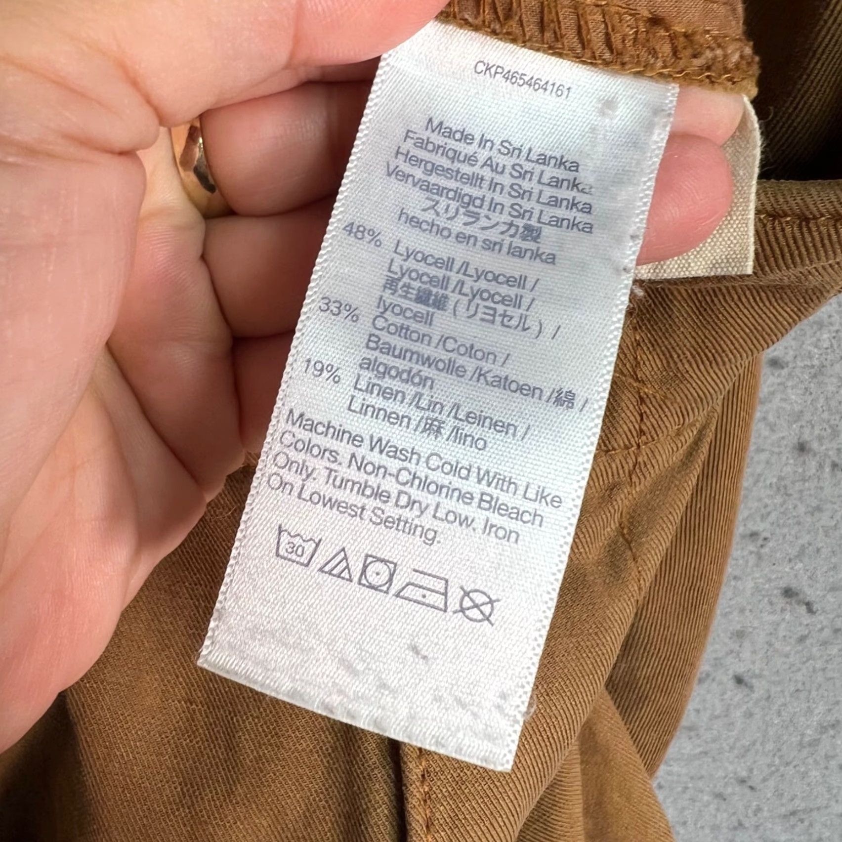 Madewell Madewell Brand Womens Pleated Wide-Leg Pants Size 00 Lyocell Cotton Blend Brown Size 24" / US 00 / IT 34 - 4 Thumbnail