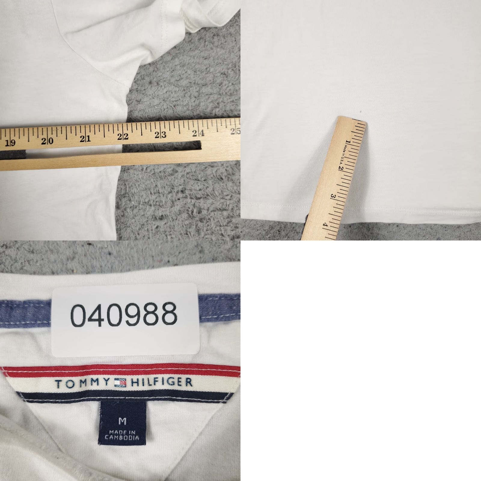 Tommy Hilfiger Tommy Hilfiger T Shirt Adult Size Medium White Casual Short Sleeve Size US M / EU 48-50 / 2 - 8 Thumbnail