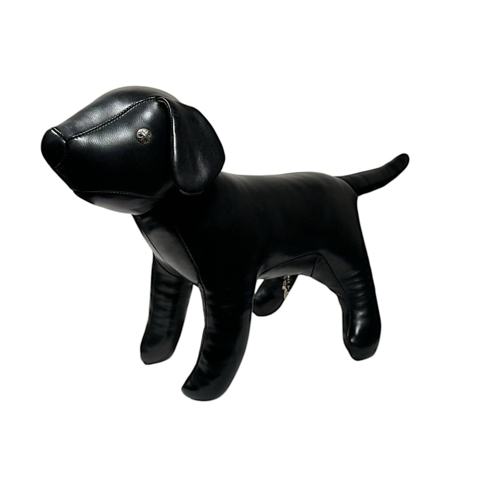 Chrome Hearts CH Dog Leather Silver Plush Toy Home Decor Accessory Size ONE SIZE - 2 Thumbnail