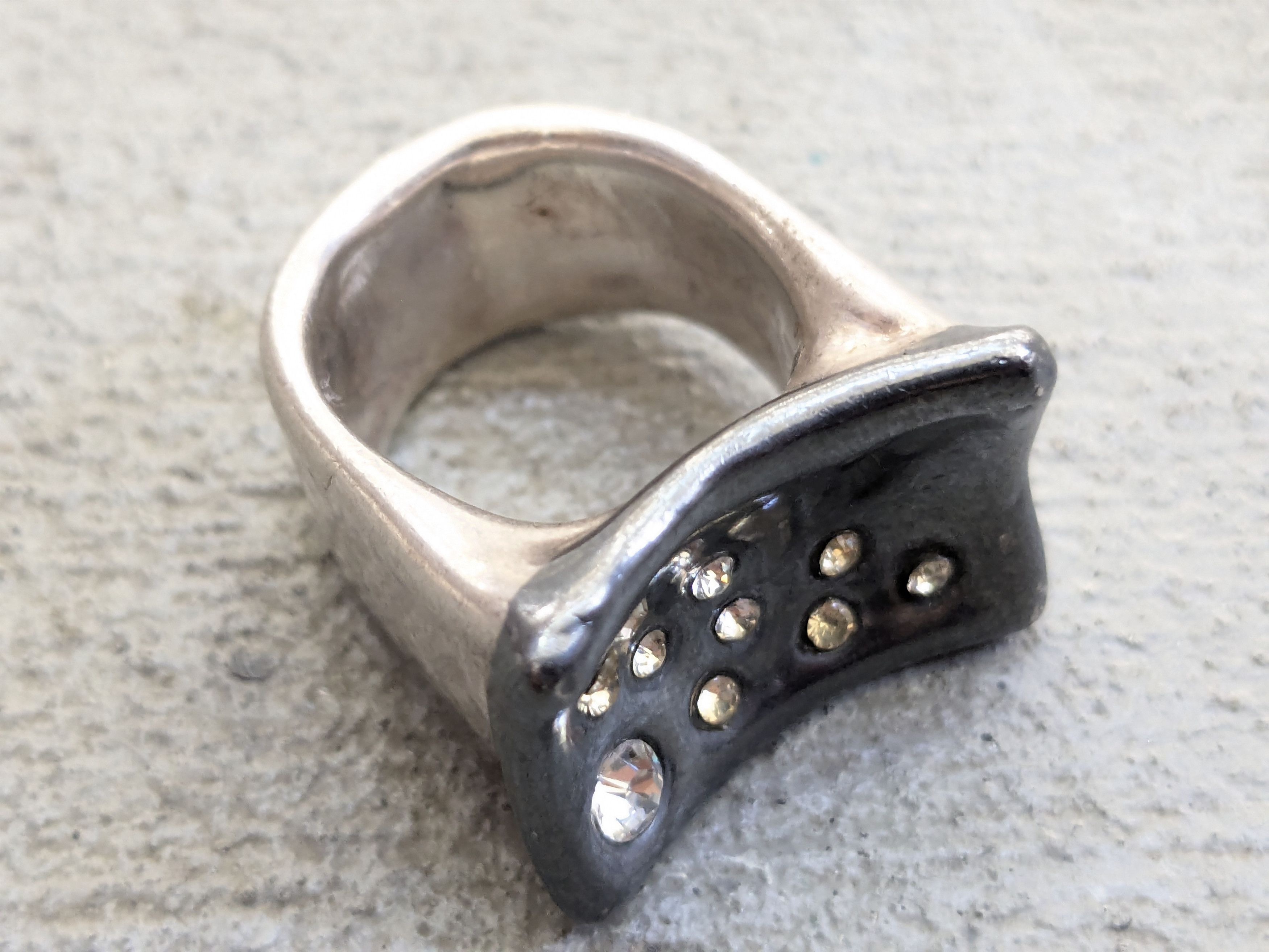 Jewelry × Sterling Silver Vintage Sterling Silver Ring 9 Electroform Hollow Puffy Size ONE SIZE - 3 Thumbnail