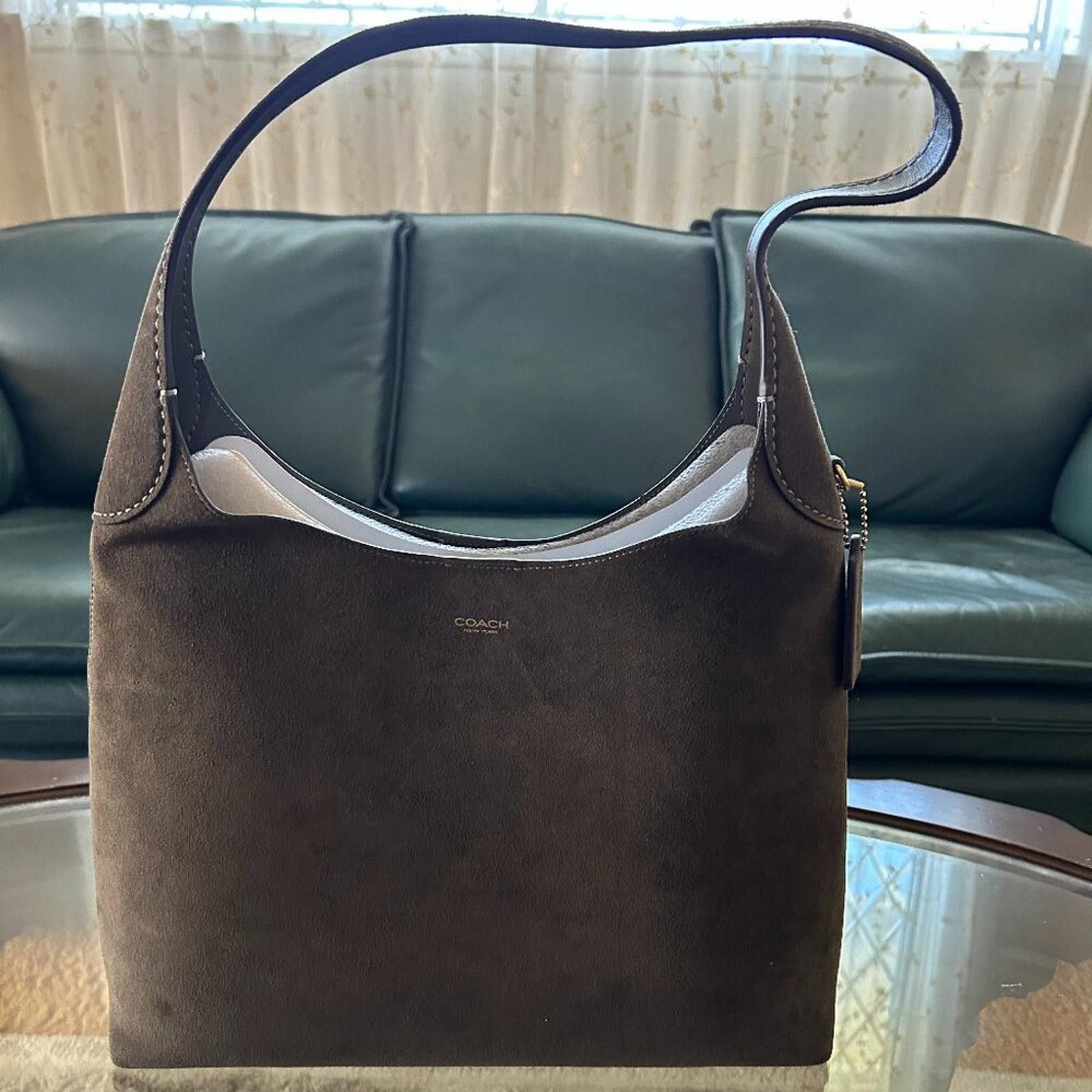 Coach New Brooklyn Shoulder Bag 34 in Green, Women's