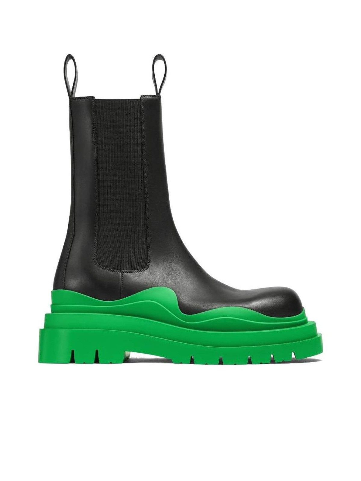 Bottega Veneta Bottega Veneta Black and Green Tire Boots Size US 10 / EU 43 - 1 Thumbnail