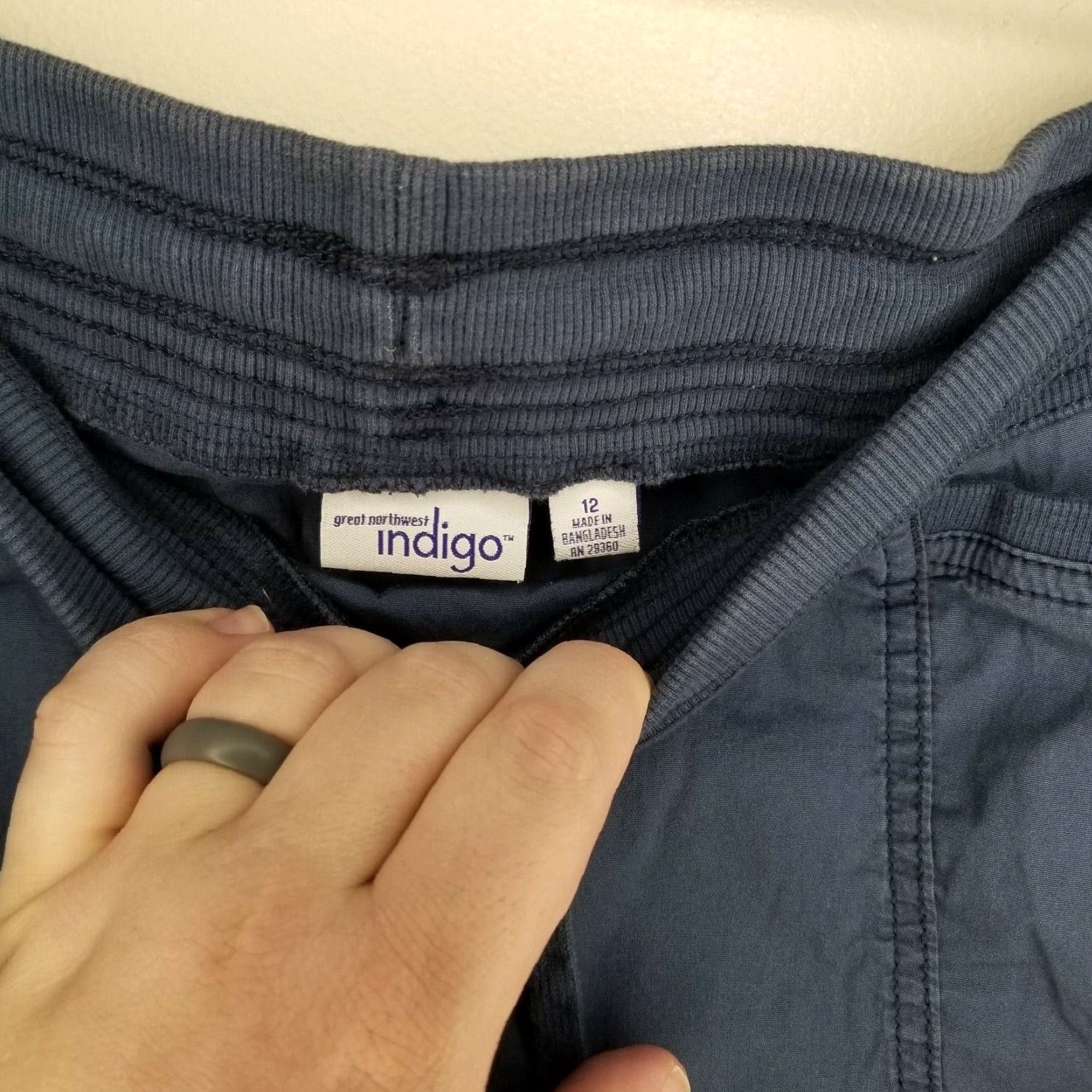Greats VINTAGE? No. Use: Great Northwest Indigo Swim Skirt - Women - Size 12 - Blue - Short Cargo Style Size 34" / US 12 / IT 48 - 3 Thumbnail
