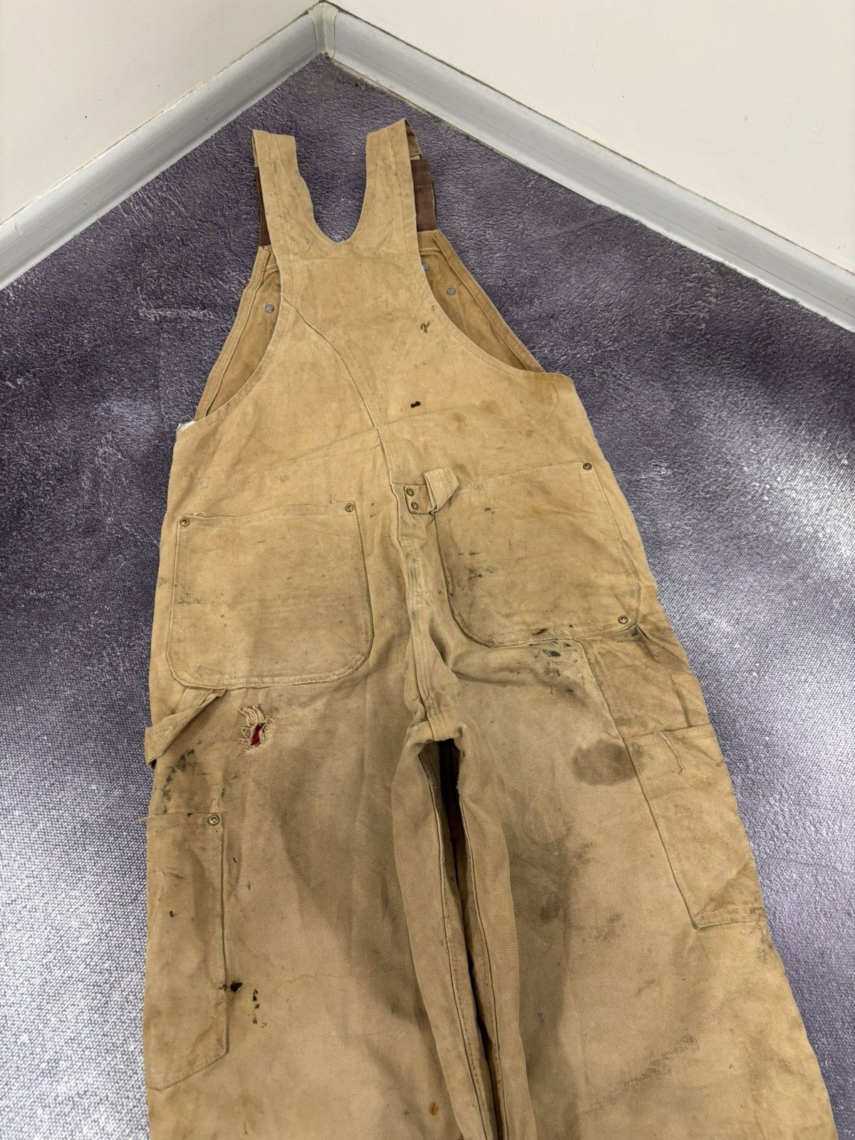 Carhartt Vintage Carhartt 1990s Duck Canvas Double Knee Bib Overalls Size US 34 / EU 50 - 21 Thumbnail