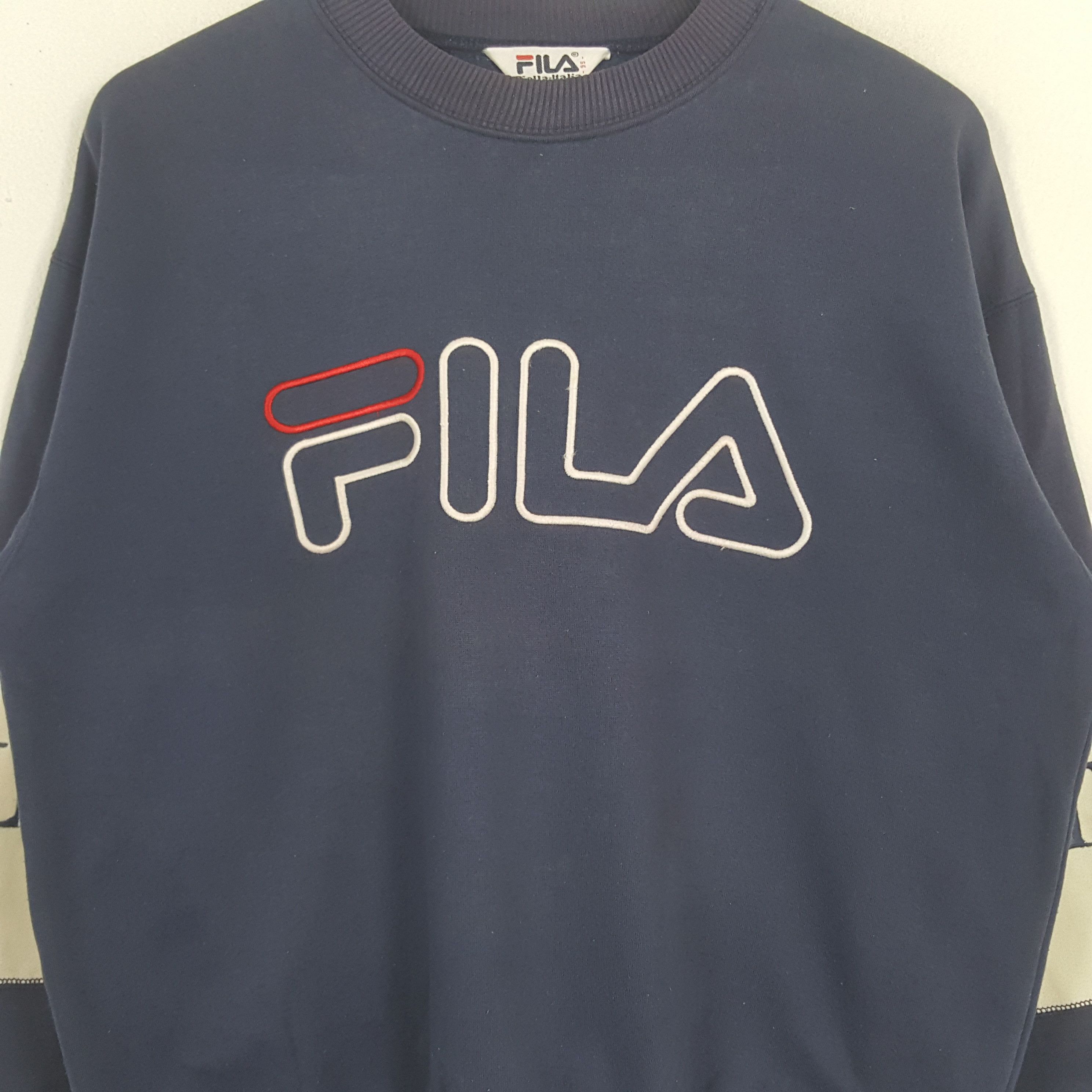 Fila × Vintage Vintage Fila Biella Italia Fashion Brand Sweatshirt Size US L / EU 52-54 / 3 - 2 Thumbnail