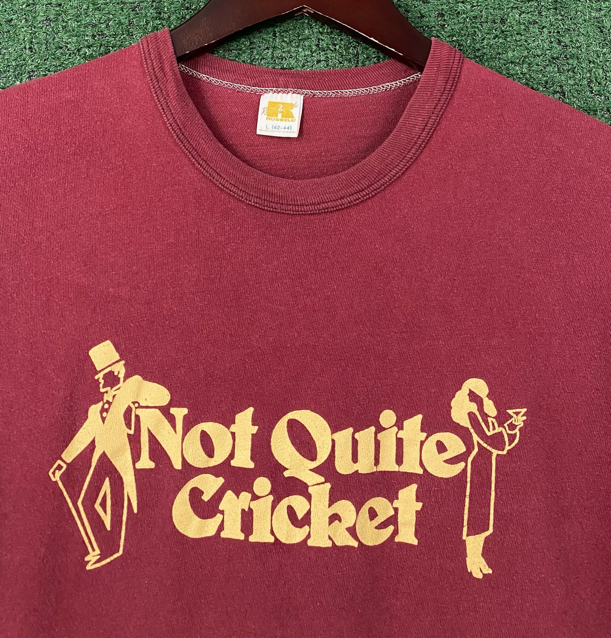 Russell Athletic 70’s Russell Athletic Gold Tag Not Quite Cricket T-Shirt Med Size US M / EU 48-50 / 2 - 3 Thumbnail