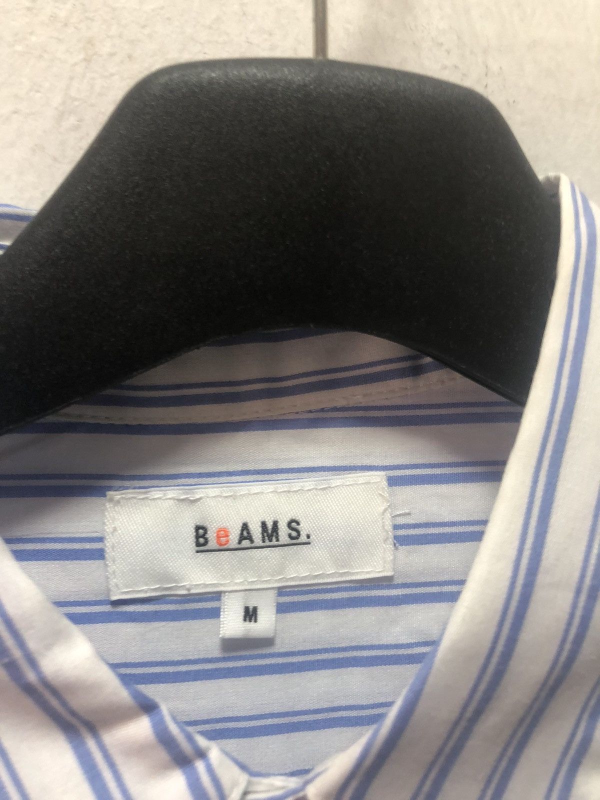 Beams Plus BEAMS Shirt Striped Double Pocket Tape Patch Rayon Size US L / EU 52-54 / 3 - 2 Thumbnail