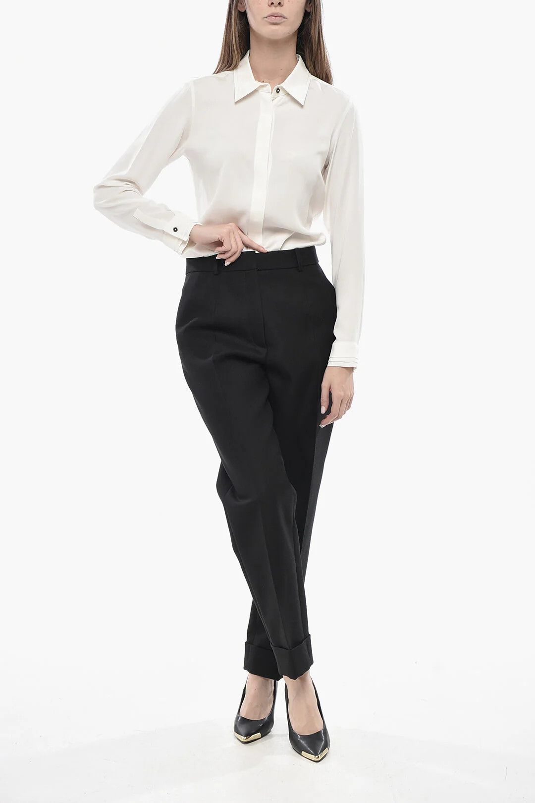 Dior o1mm0326 Grain de Poudre Wool-Blend 4-Pocket Pant in Black Size 30" / US 8 / IT 44 - 4 Thumbnail