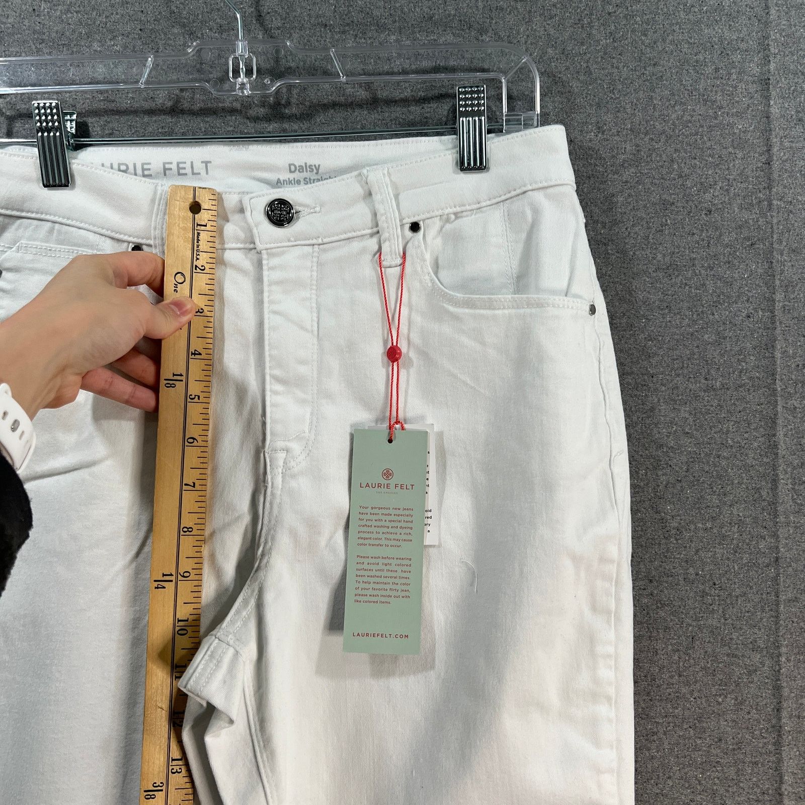 Other Laurie Felt Regular Daisy Floral Embroidered Ankle Jeans Size 32" / US 10 / IT 46 - 9 Thumbnail