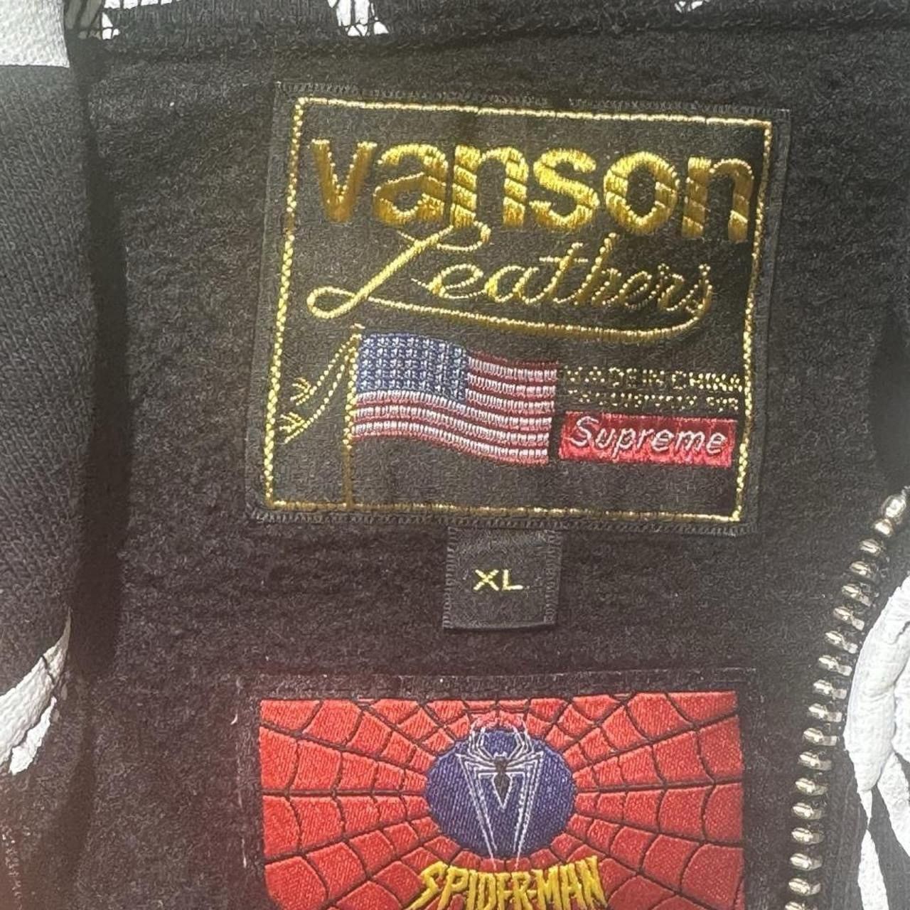 Supreme × Vanson Leathers Supreme Vanson Spiderman Zip Up Hoodie Size US XL / EU 56 / 4 - 8 Thumbnail