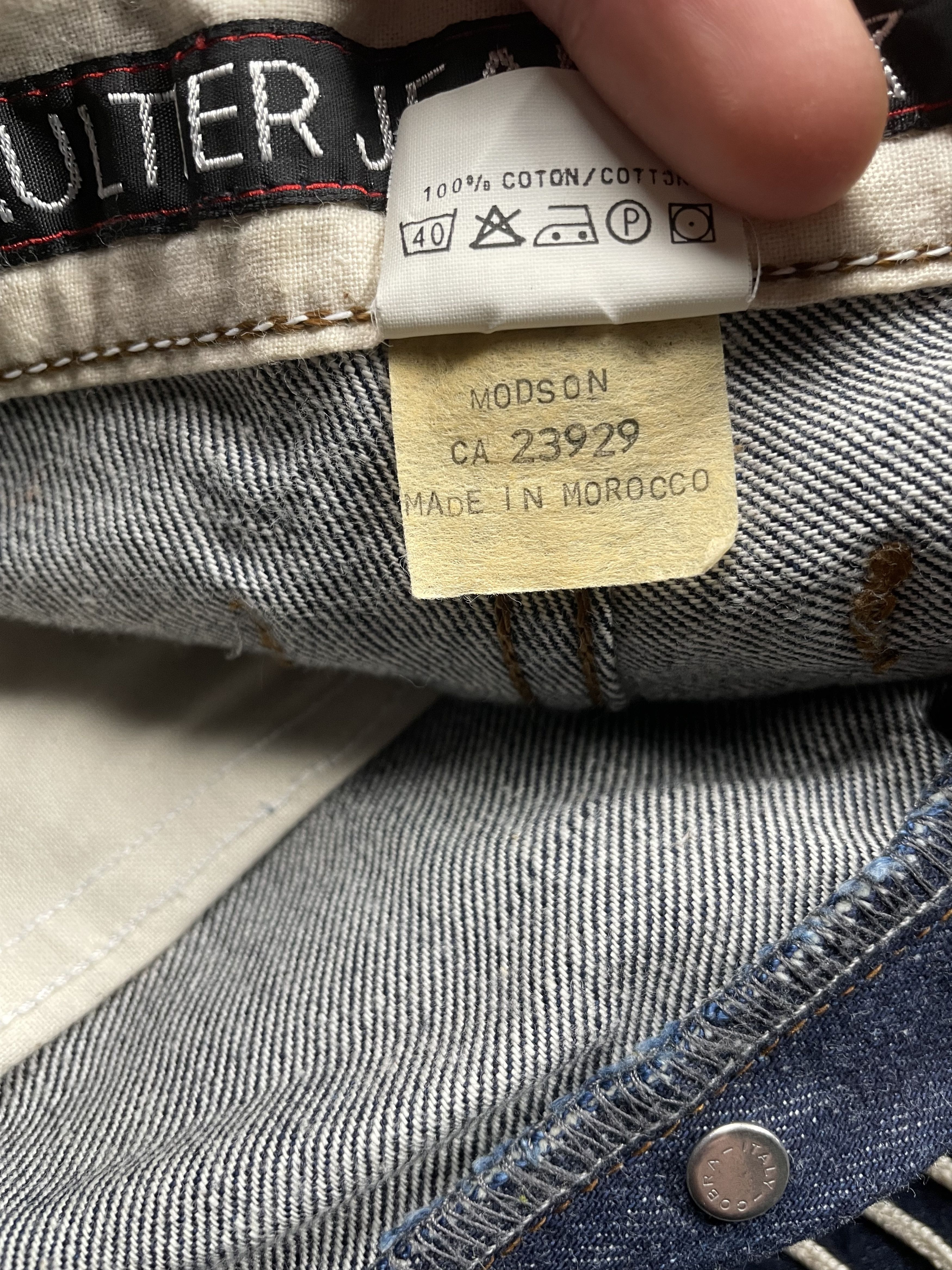 Jean Paul Gaultier vintage Gaultier Jean's embroidered jeans - size 30 Size 30" / US 8 / IT 44 - 9 Thumbnail