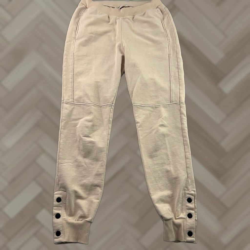 Soft Surroundings Soft Surroundings Sweatpants Pants Women's Small Peach Button Snap Heavy Ankle Sweatpants Womens Small Peach Size 28" / US 6 / IT 42 - 1 Thumbnail