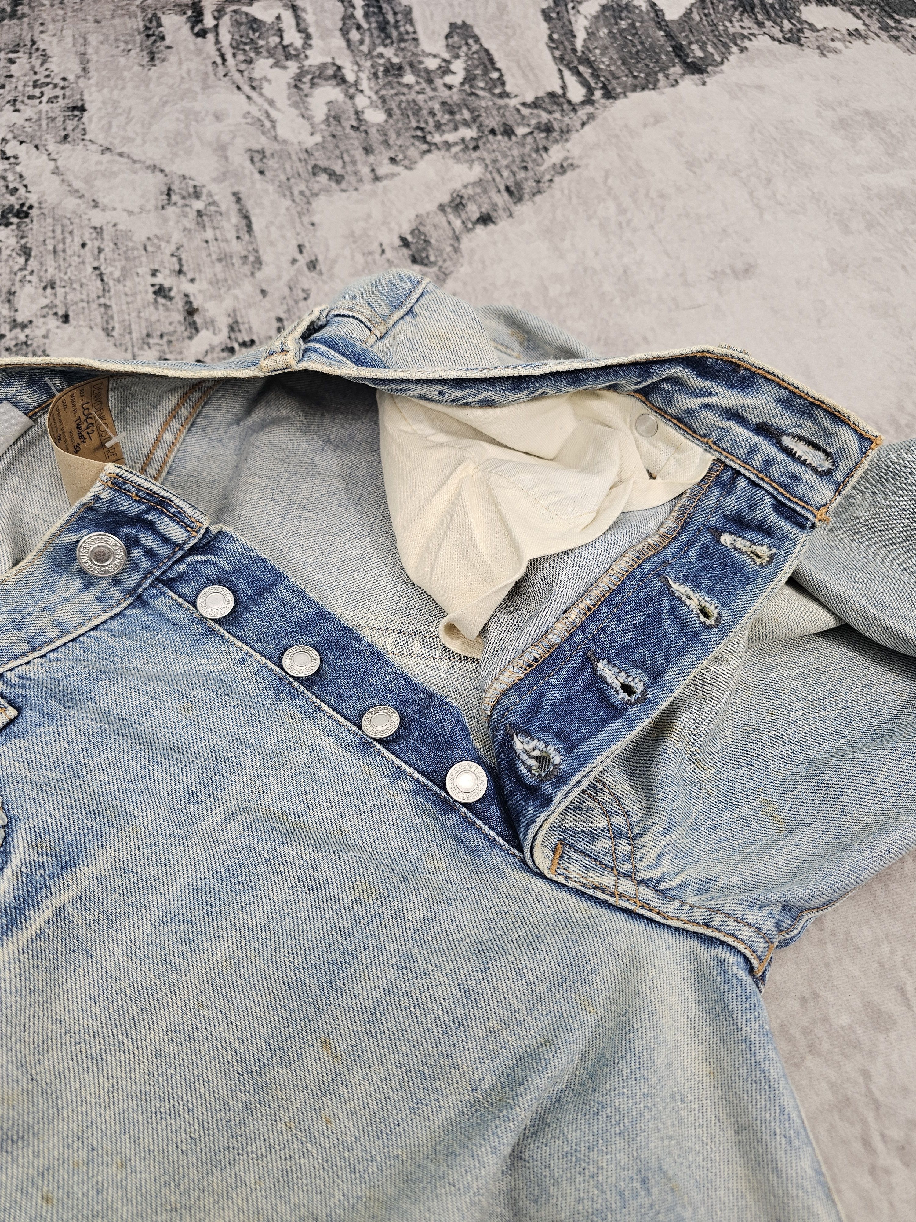 Levi's Vintage Clothing Vtg LEVIS 501 Redline Ripped Rusty Repro Jeans L0442 Size US 33 - 16 Thumbnail