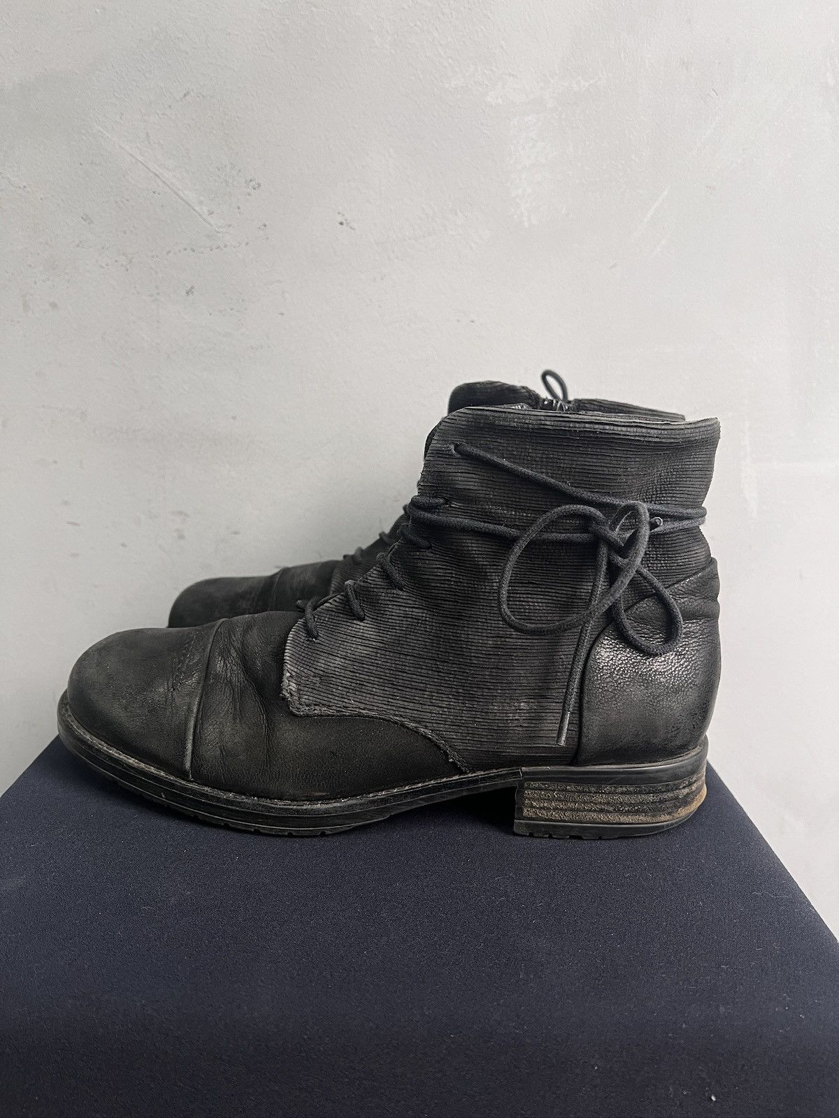 MoMA Desert combat boots avant garde CCP style leather 90s Size US 8 / EU 41 - 1 Thumbnail