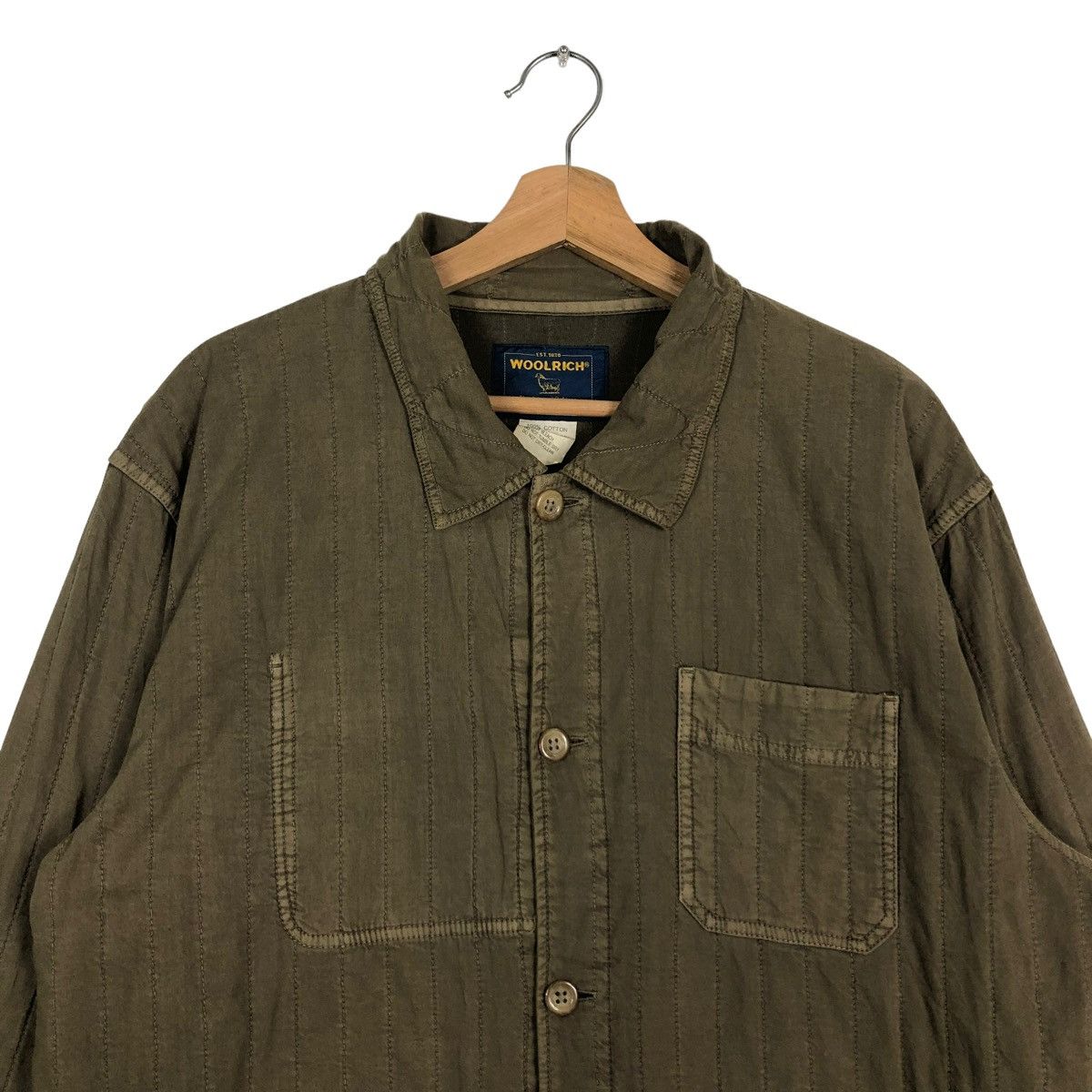 Vintage × Woolrich Woolen Mills 🔥Rich Brown - Cargo Inspector Chore Work Jacket Woolrich Size US M / EU 48-50 / 2 - 2 Thumbnail