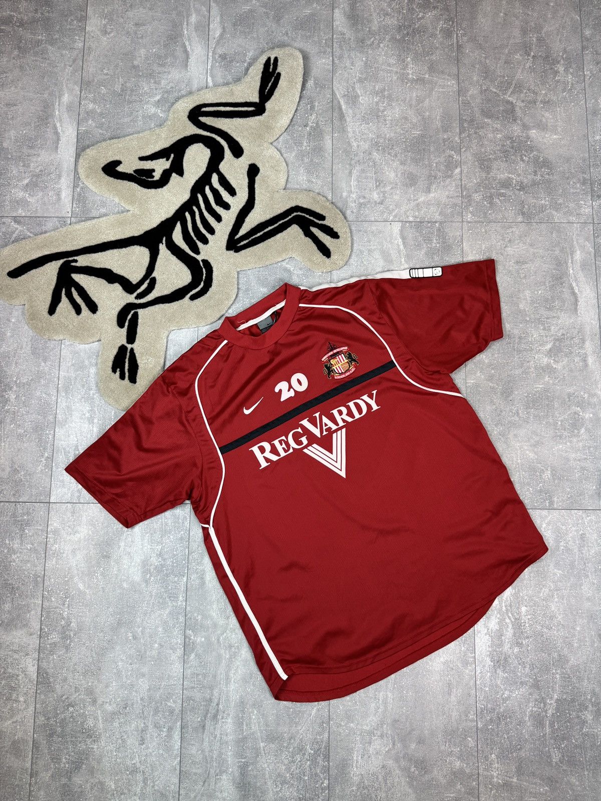 Nike × Vintage Mens Vintage Nike Sunderland A.F.C. Soccer jersey T-shirt Size US XL / EU 56 / 4 - 1 Thumbnail