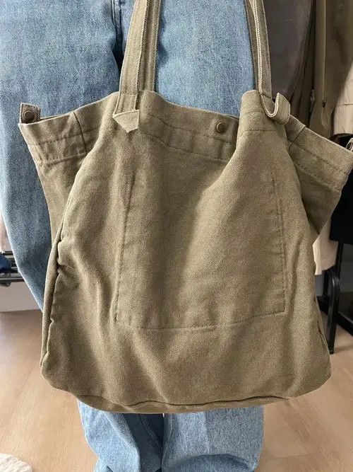 VIBE STEAL! Vintage Japan Military Green Tote Bag Size ONE SIZE - 1 Thumbnail