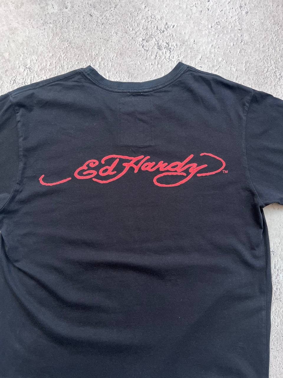Ed Hardy × Vintage Mens Vintage Ed Hardy T Shirt by Christian Audigier y2k rare Size US L / EU 52-54 / 3 - 8 Thumbnail