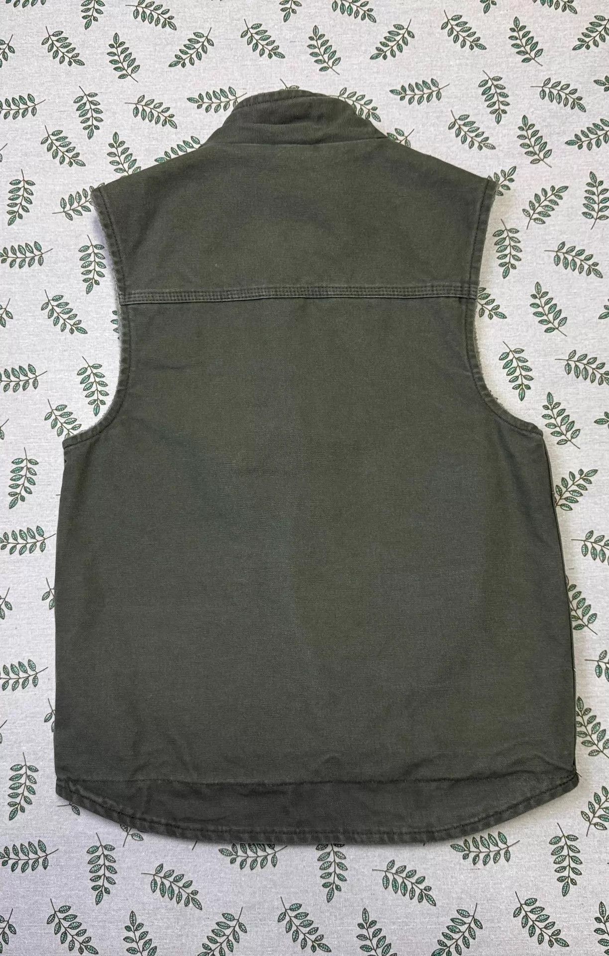 Carhartt Vintage Carhartt Mainline V33 Washed Army Green S Vest Size US S / EU 44-46 / 1 - 3 Thumbnail