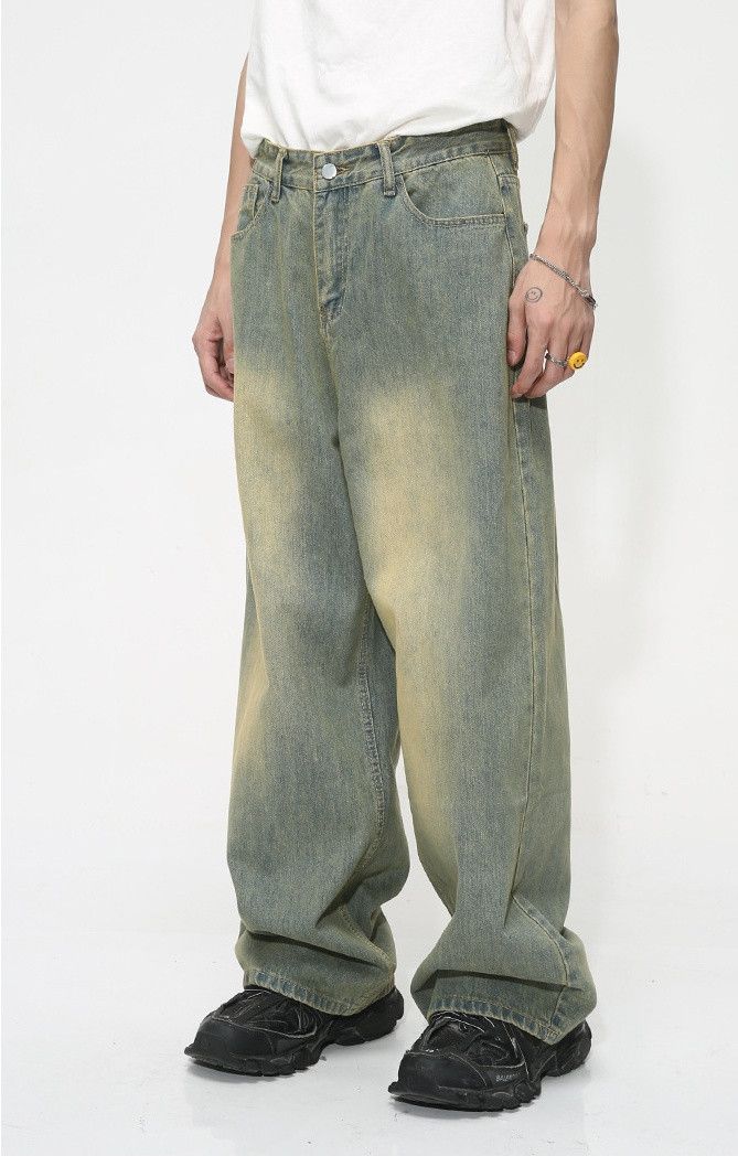 Japanese Brand × Jean Washed distressed loose vintage gradient jeans Size US 32 / EU 48 - 2 Thumbnail