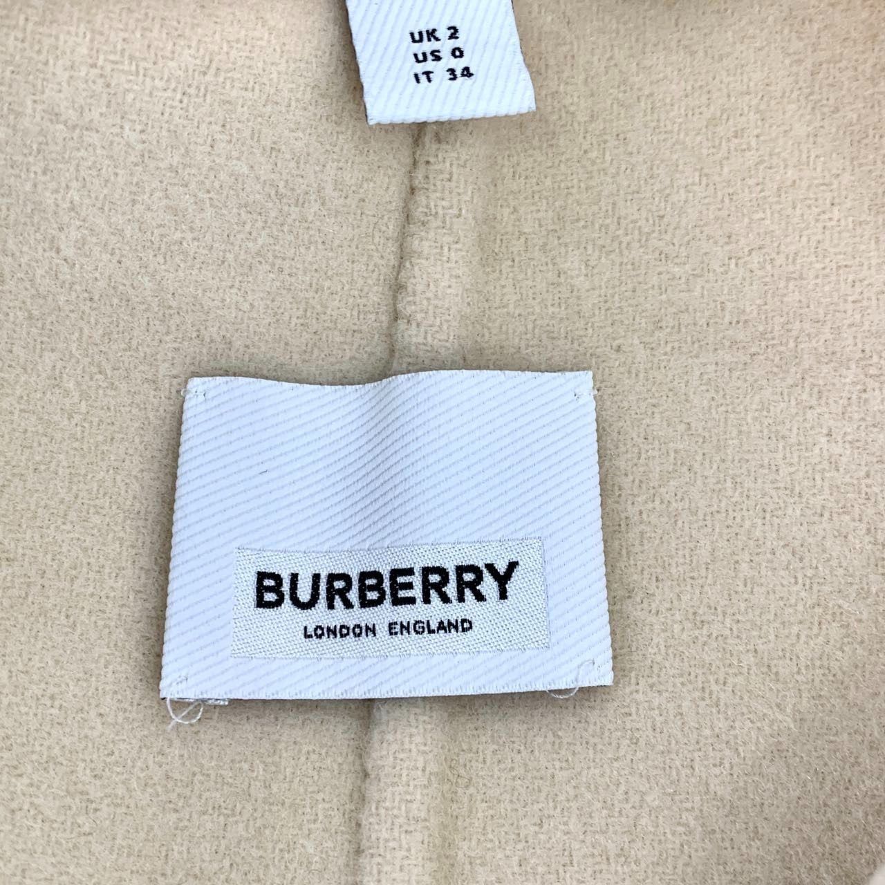 Burberry Burberry Beige Wool Single-Breasted Coat Size XXS Size XXS / US 00 / IT 34 - 2 Thumbnail