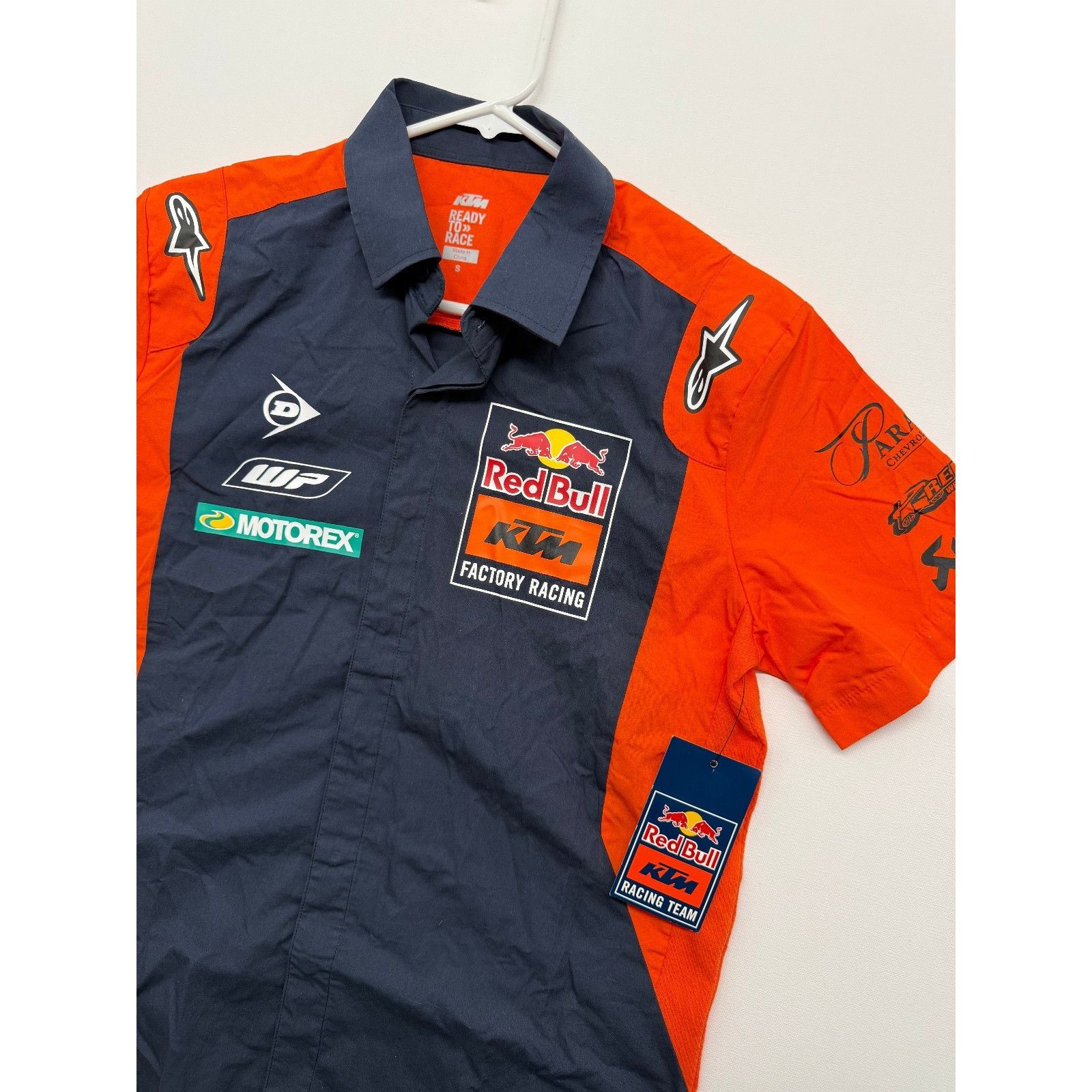 KTM Ready to Race Red Bull Factory Racing Team Shirt Mens S