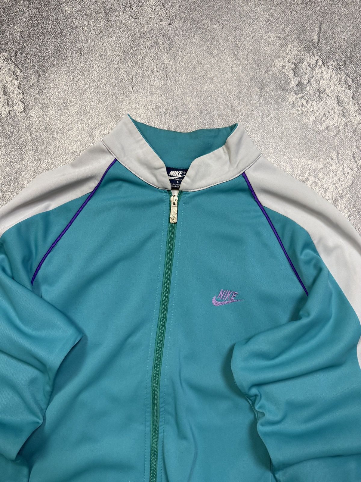 Nike Vintage Nike Track Jacket Big Logo Size US L / EU 52-54 / 3 - 3 Thumbnail