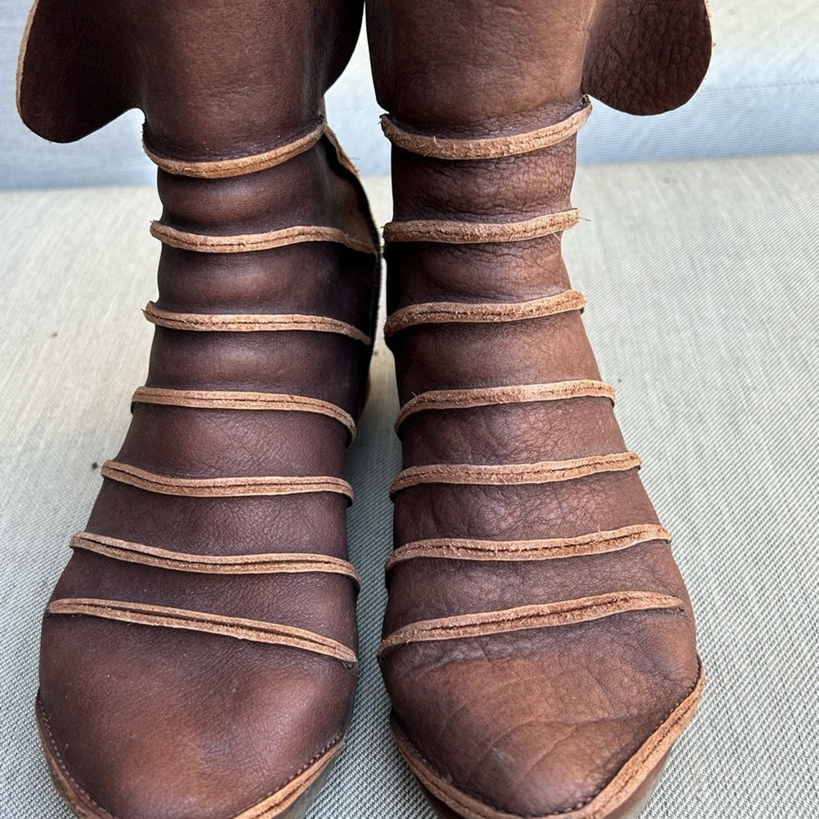Trippen Trippen Amber leather zipper ankle boot rubber wedge heel Size US 6 / IT 36 - 9 Thumbnail
