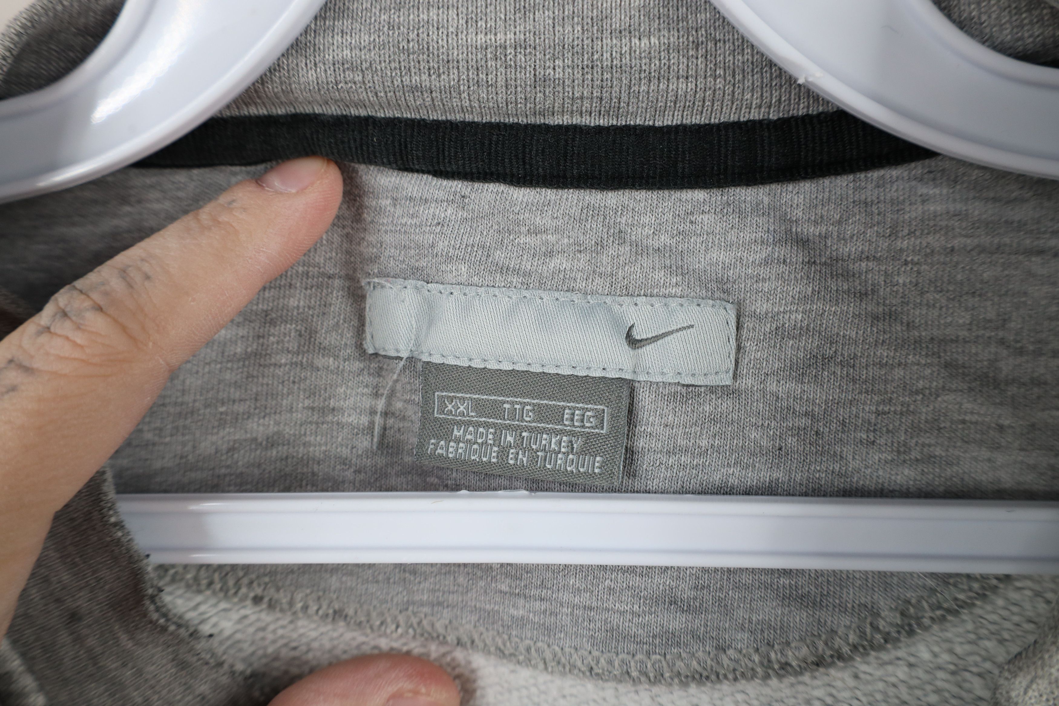 Nike × Vintage Vintage Nike Scott Mini Swoosh Crewneck Sweatshirt Gray Size US L / EU 52-54 / 3 - 6 Thumbnail