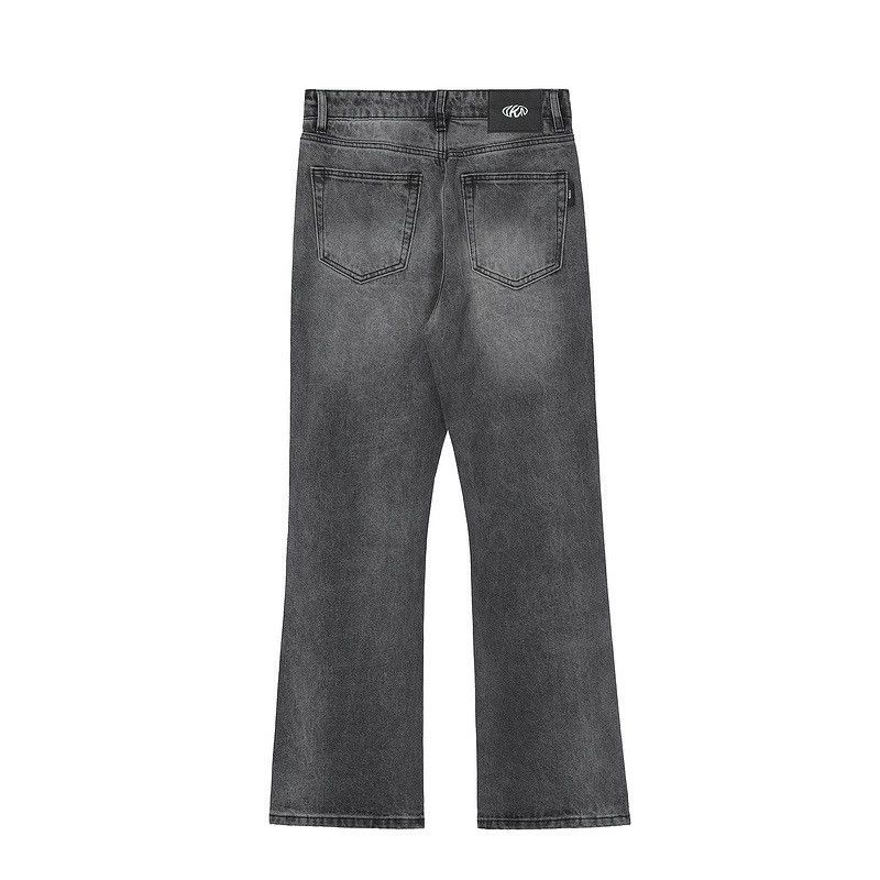 Japanese Brand × Vintage High street washed patchwork workwear flared jeans Size US 32 / EU 48 - 2 Thumbnail