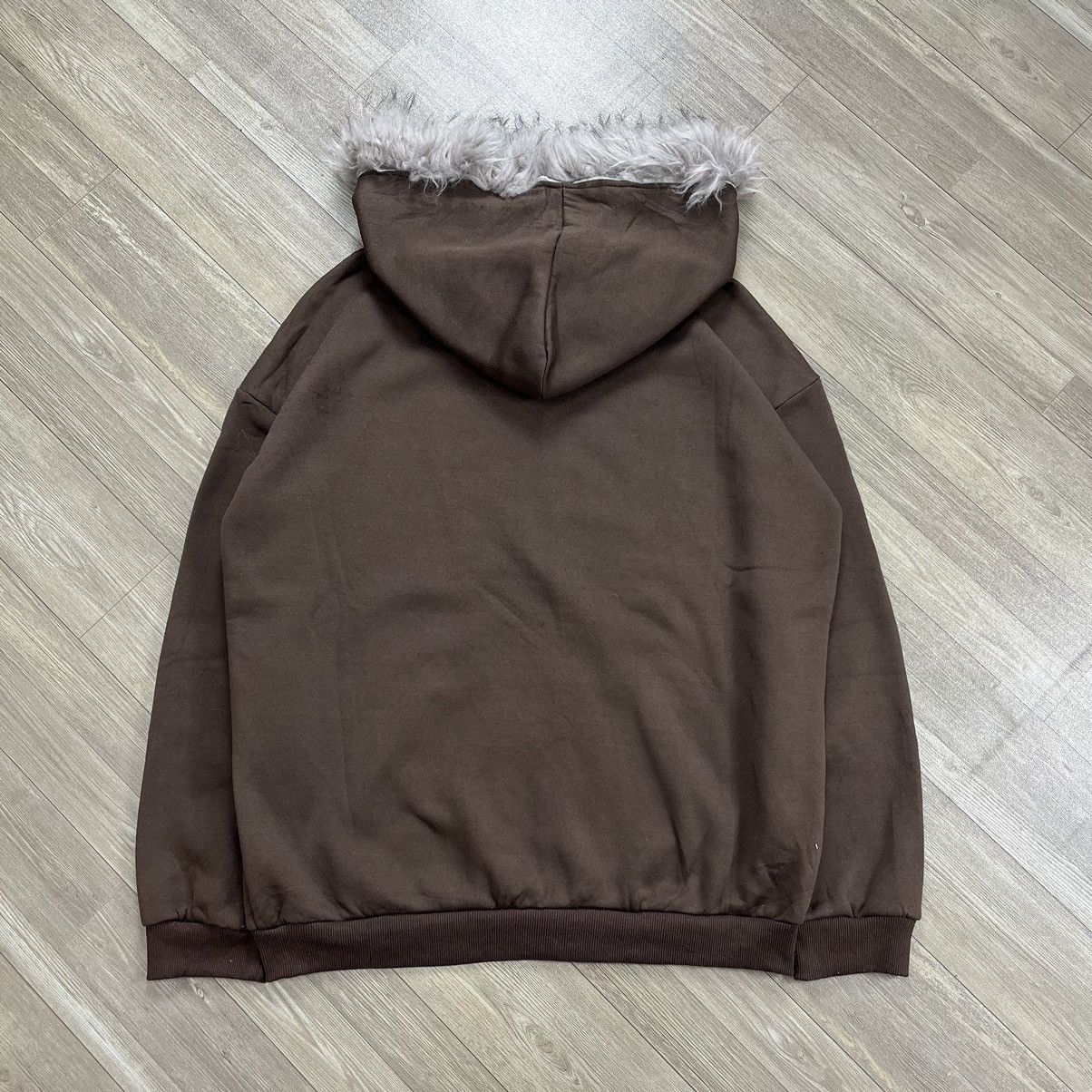 If Six Was Nine 2000s Shein Skulls Poem Fur Zip Hoodie I6was9 Lgb Style Size US M / EU 48-50 / 2 - 14 Thumbnail