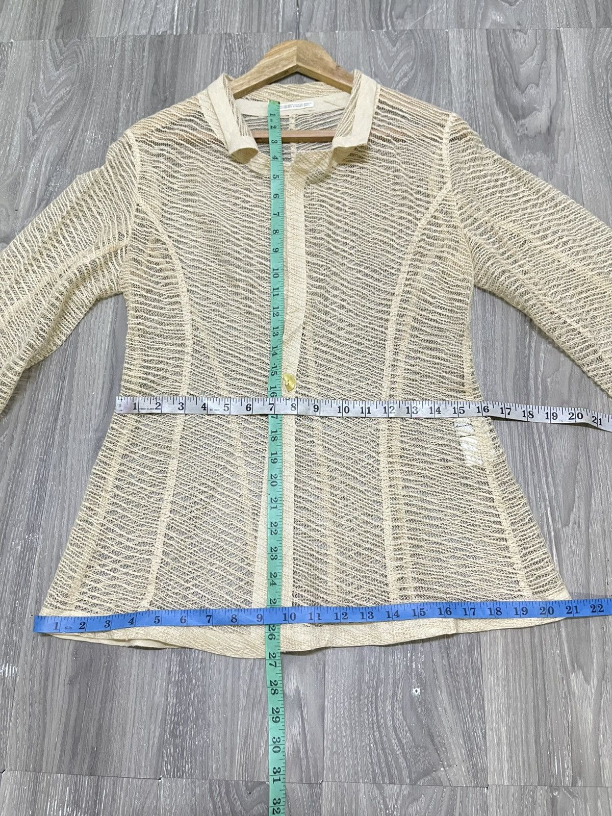 Yohji Yamamoto Yohji Yamamoto Mesh Cardigan Size M / US 6-8 / IT 42-44 - 17 Thumbnail