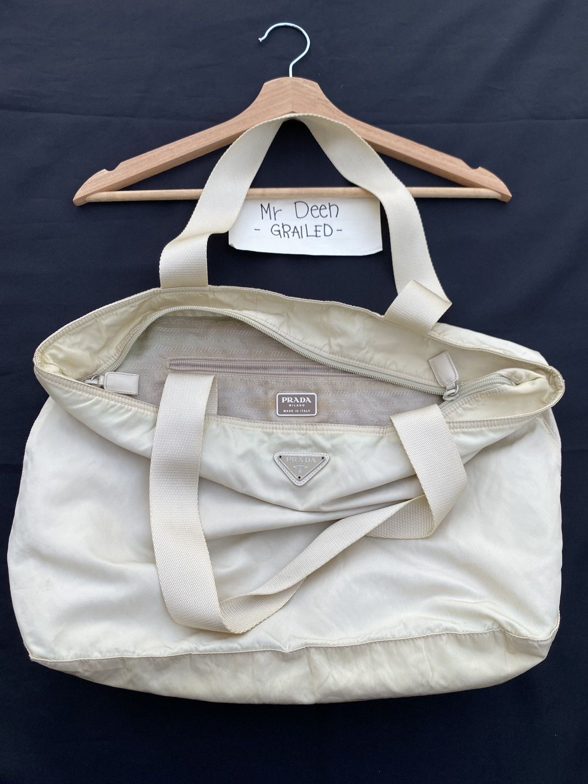 Prada Rare Vintage PRADA Nylon Tote Bag Size ONE SIZE - 10 Thumbnail