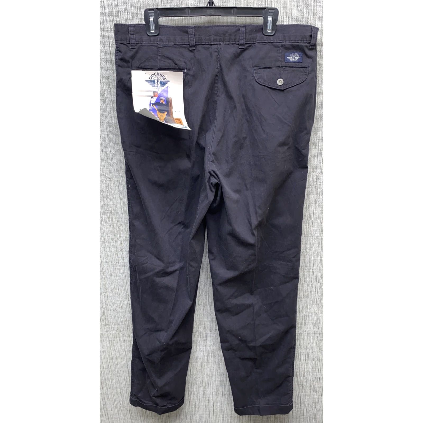 Dockers DOCKERS Casual Pants Black Zip Fly 38x34 Regular Mens Cotton Size US 38 / EU 54 - 4 Thumbnail