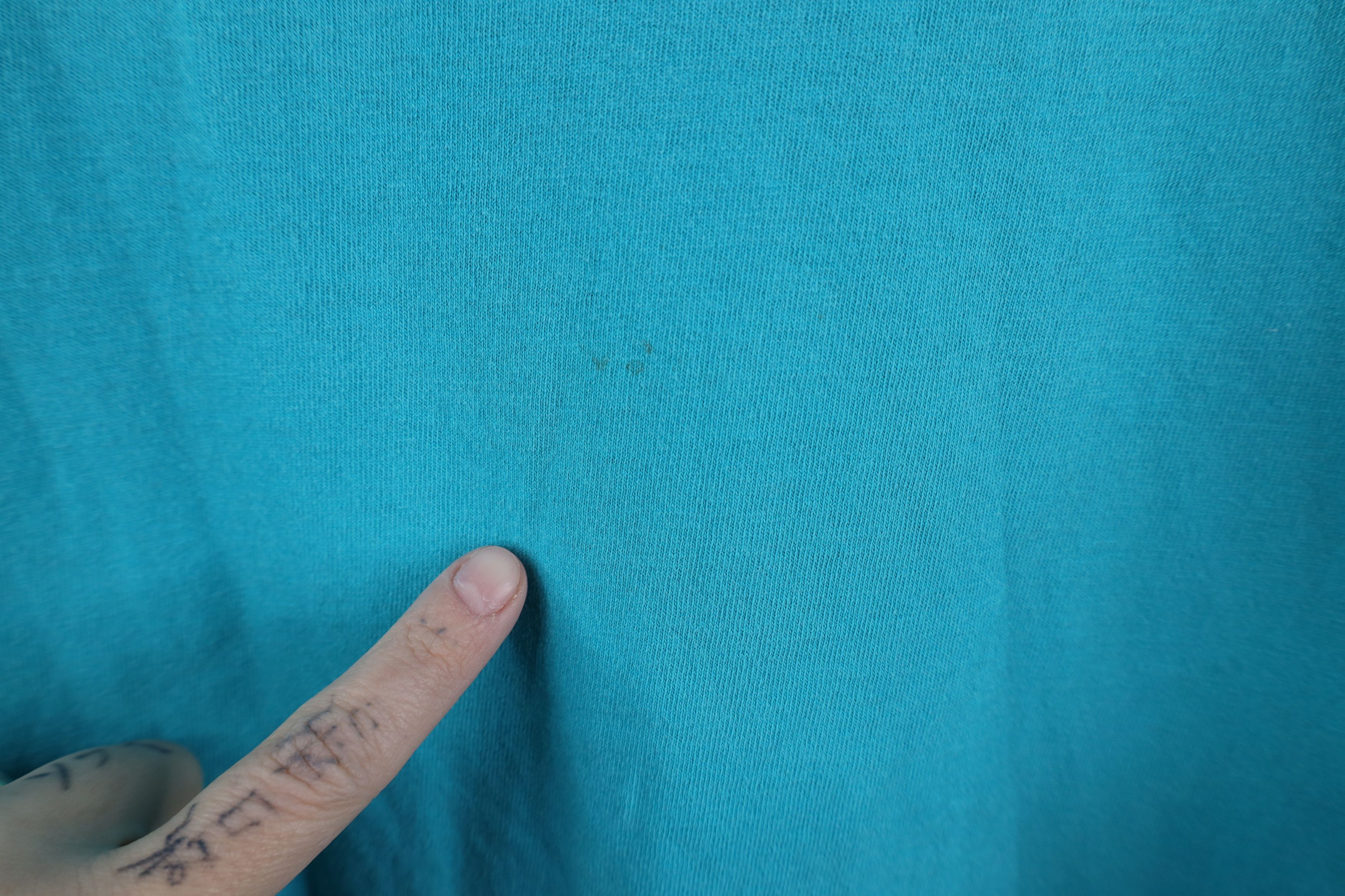 Russell Athletic Vintage 90s Russell Athletic Blank Cotton T-Shirt Blue USA Size US XL / EU 56 / 4 - 4 Thumbnail