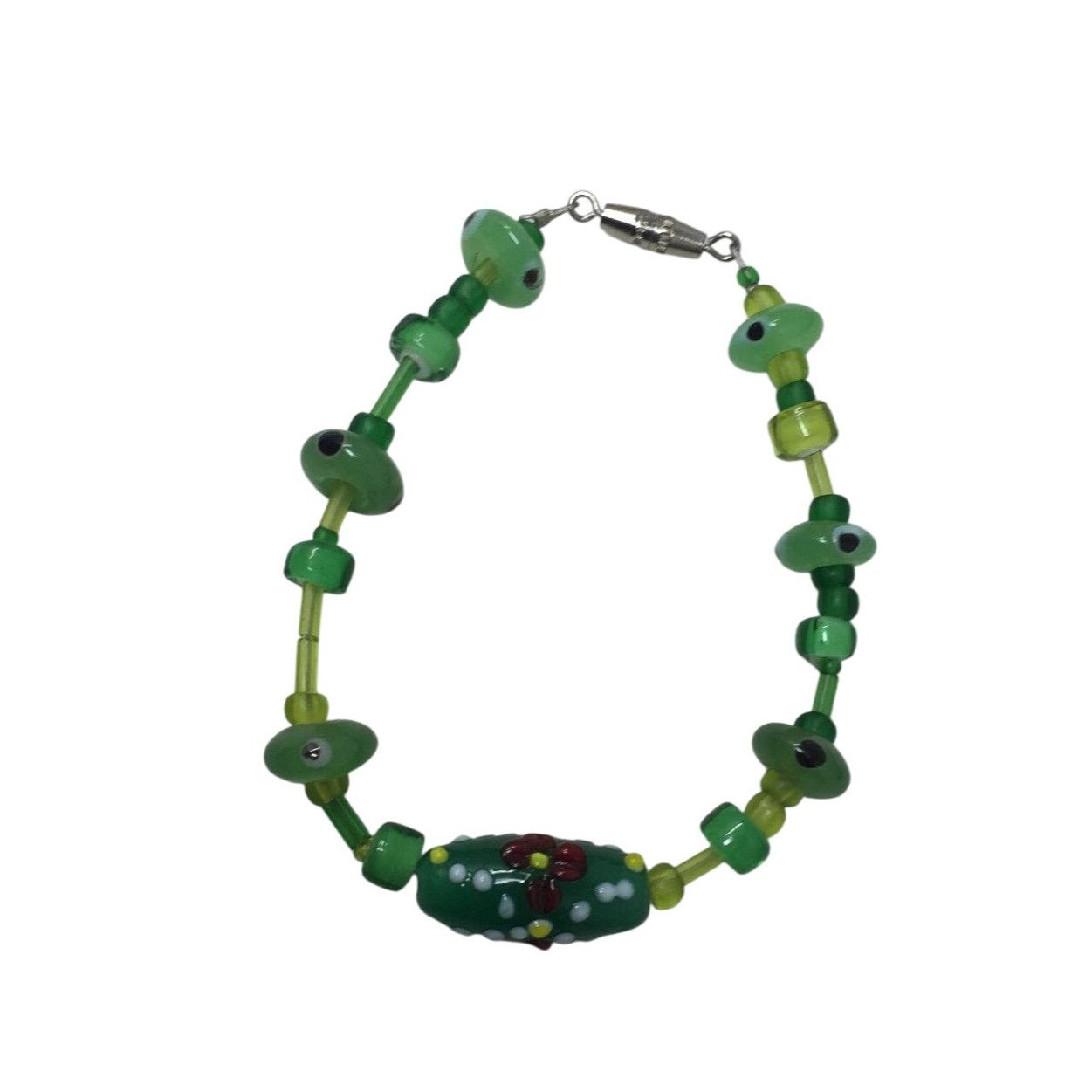 Other Women's/Girl's Green Beaded Bracelet Size ONE SIZE - 2 Thumbnail