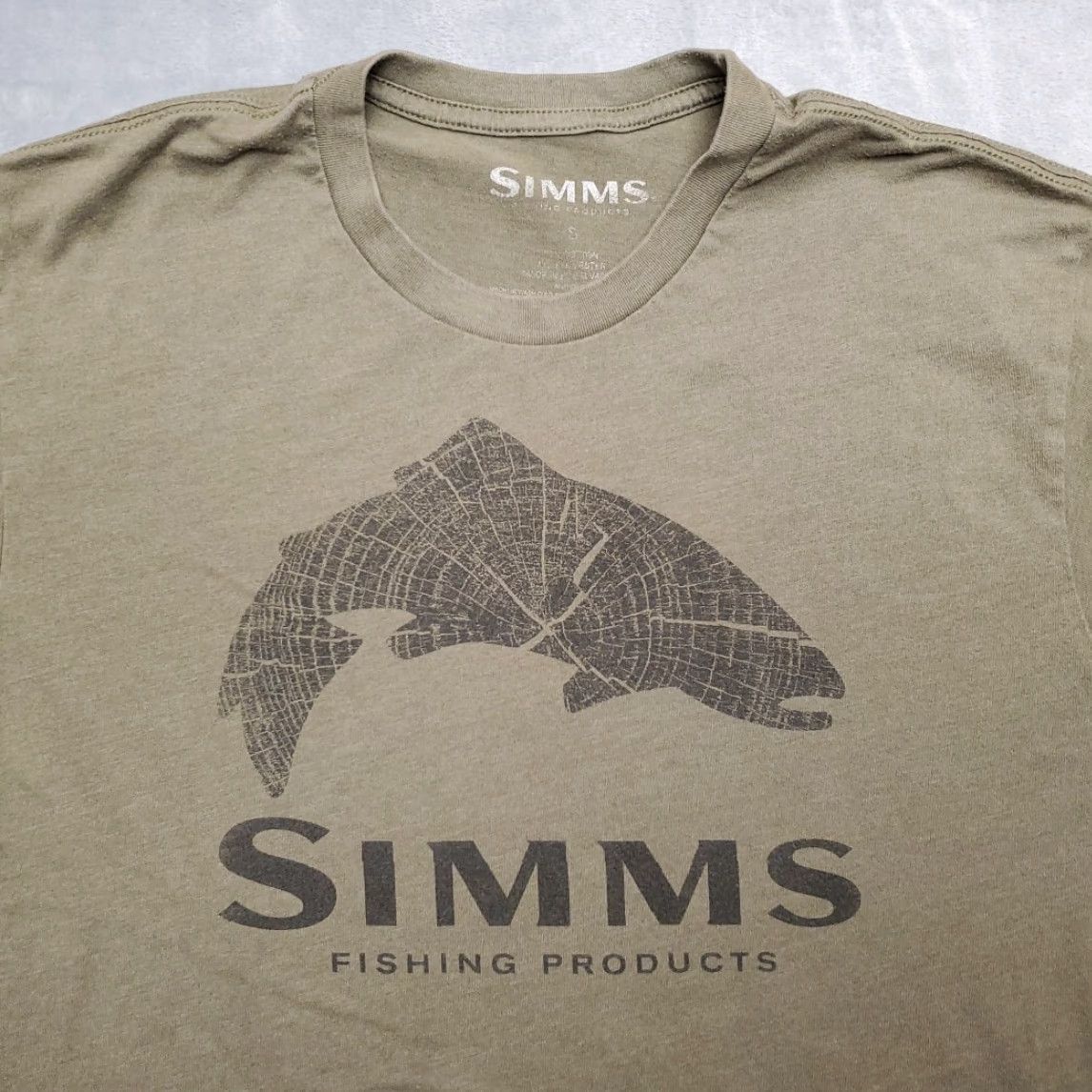 Olive VINTAGE Simms Fishing Shirt Mens S Olive Green Western Trout Fly Fisherman Equipment Shirt Mens S Green 90s Outdoors Mens Size US S / EU 44-46 / 1 - 3 Thumbnail